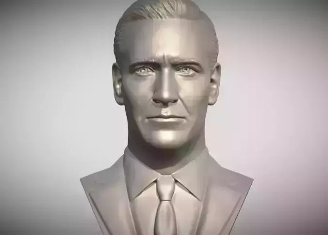 Don Draper from Mad Men bust 3D print model