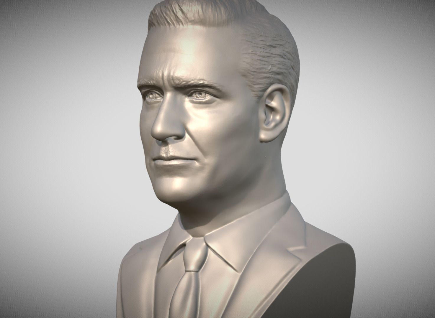 Don Draper from Mad Men bust 3D print model_2