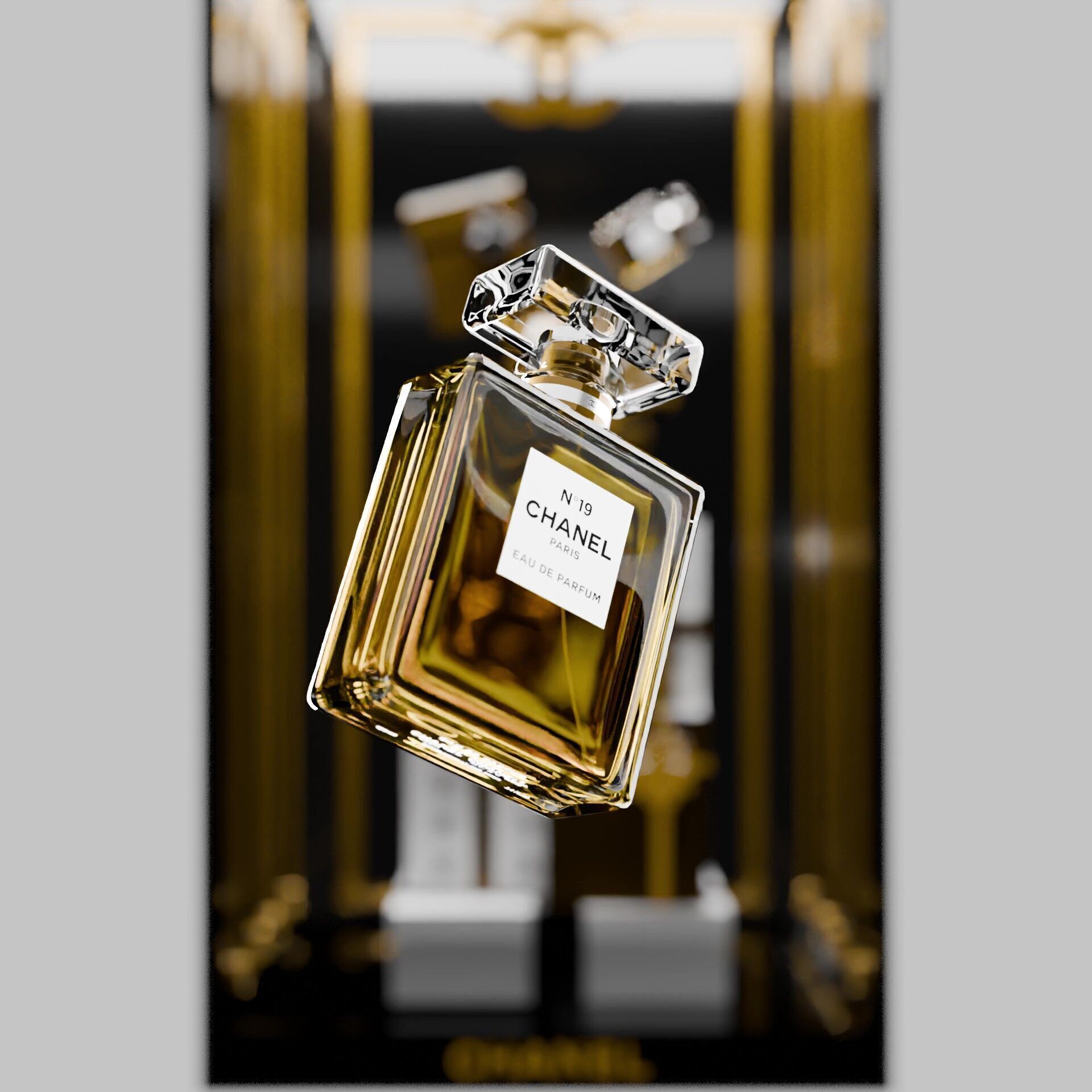 Premium Perfume Scene  Free 3D model_1