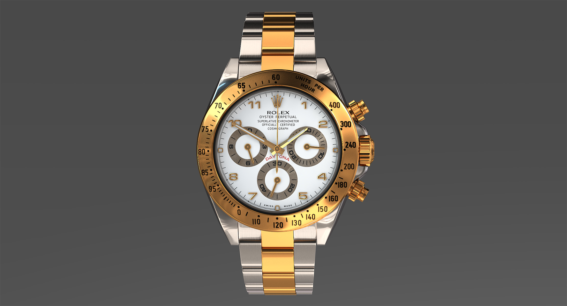 Rolex Oyster Perpetual Cosmograph Daytona model Low-poly 3D model_5