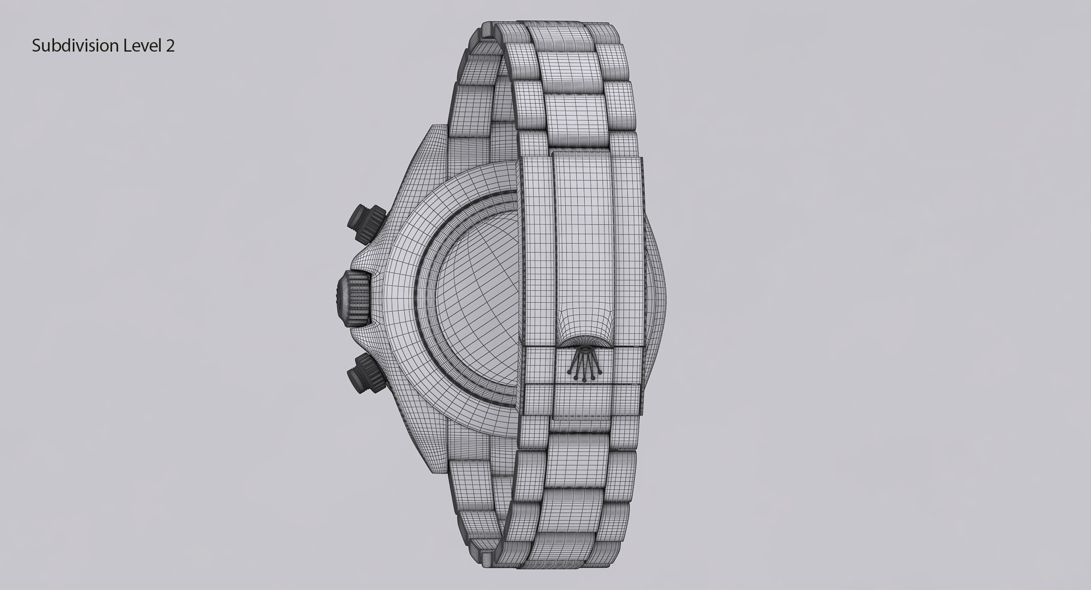 Rolex Oyster Perpetual Cosmograph Daytona model Low-poly 3D model_24