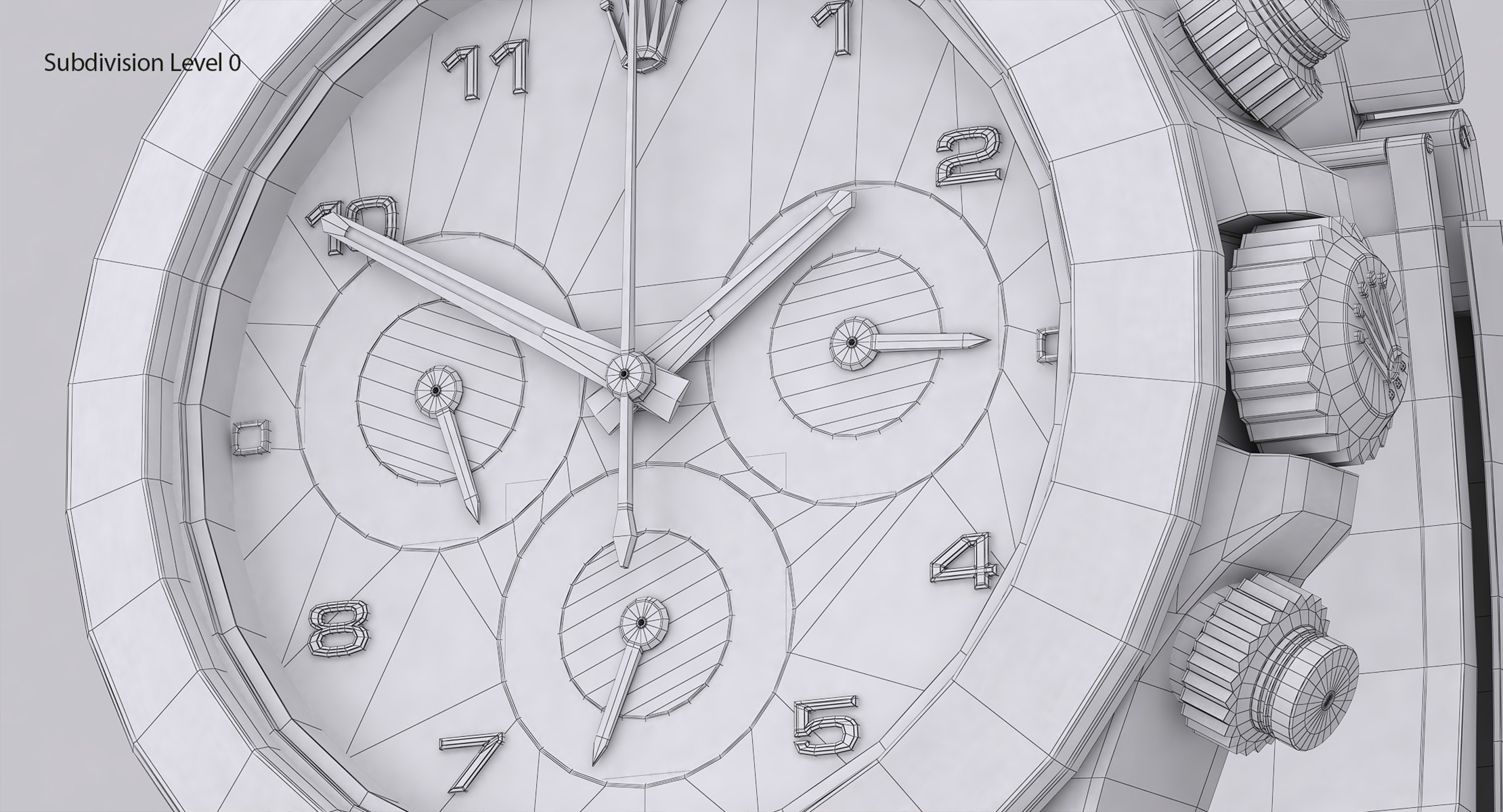 Rolex Oyster Perpetual Cosmograph Daytona model Low-poly 3D model_13