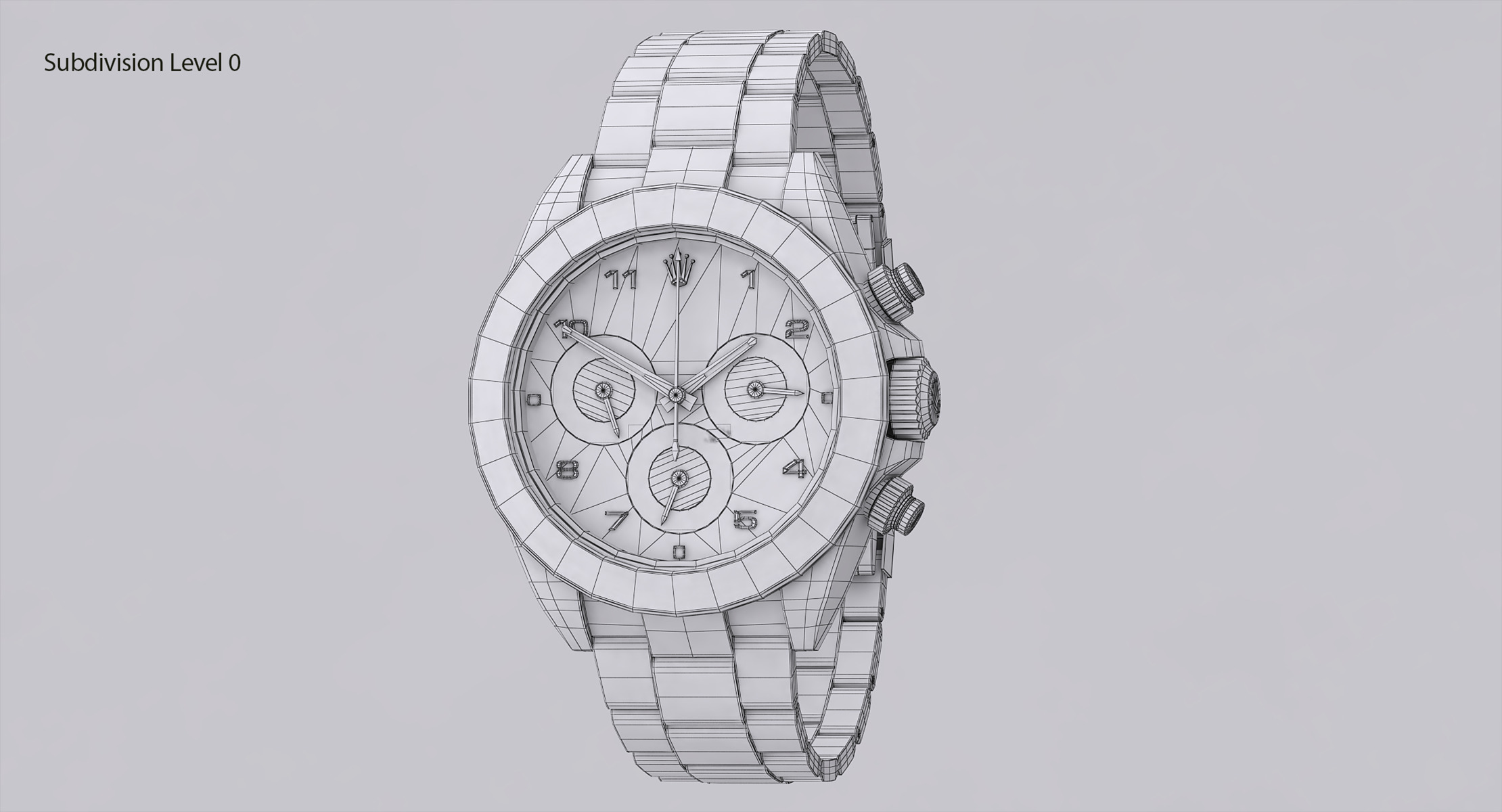 Rolex Oyster Perpetual Cosmograph Daytona model Low-poly 3D model_19