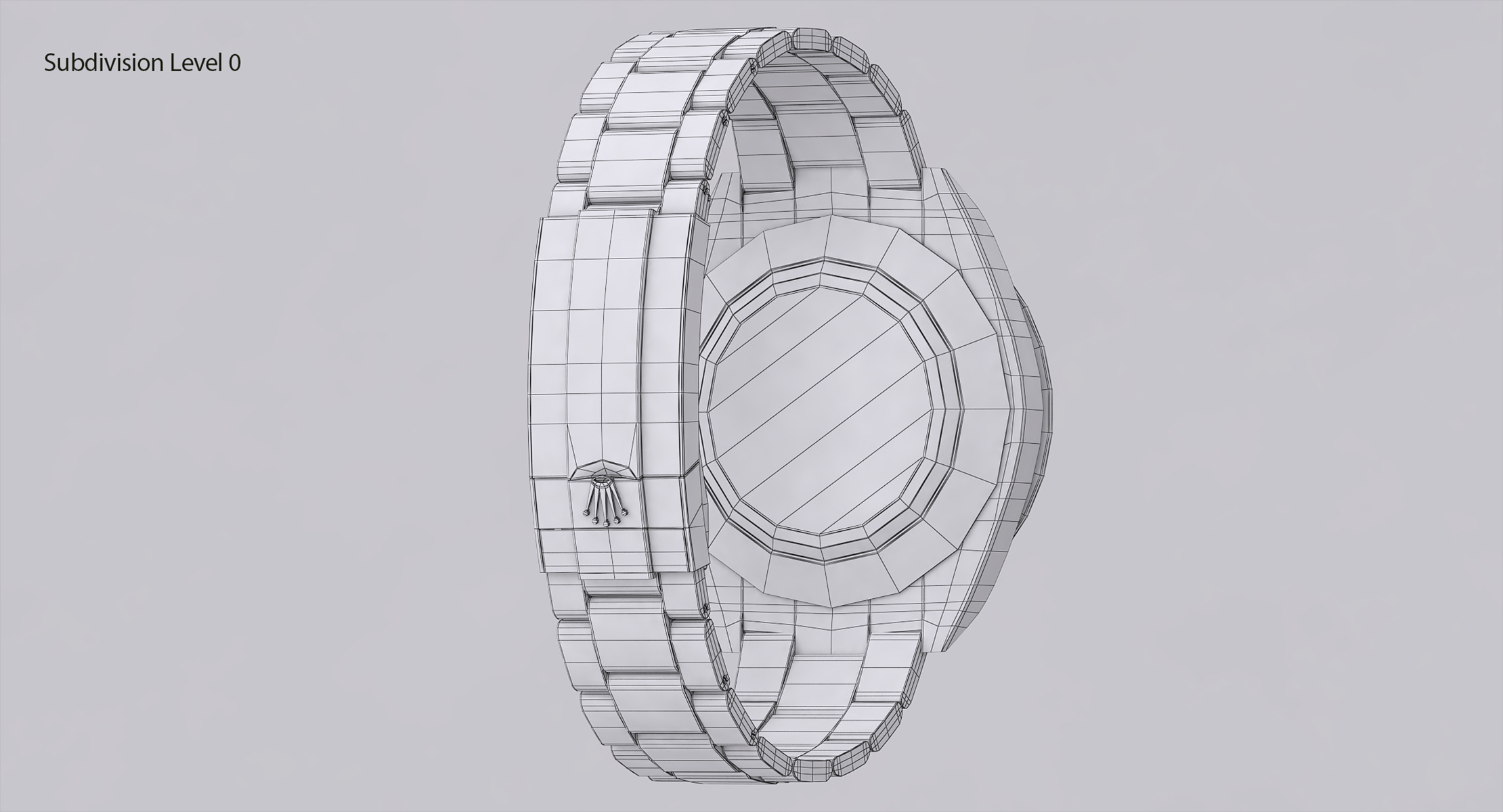 Rolex Oyster Perpetual Cosmograph Daytona model Low-poly 3D model_25