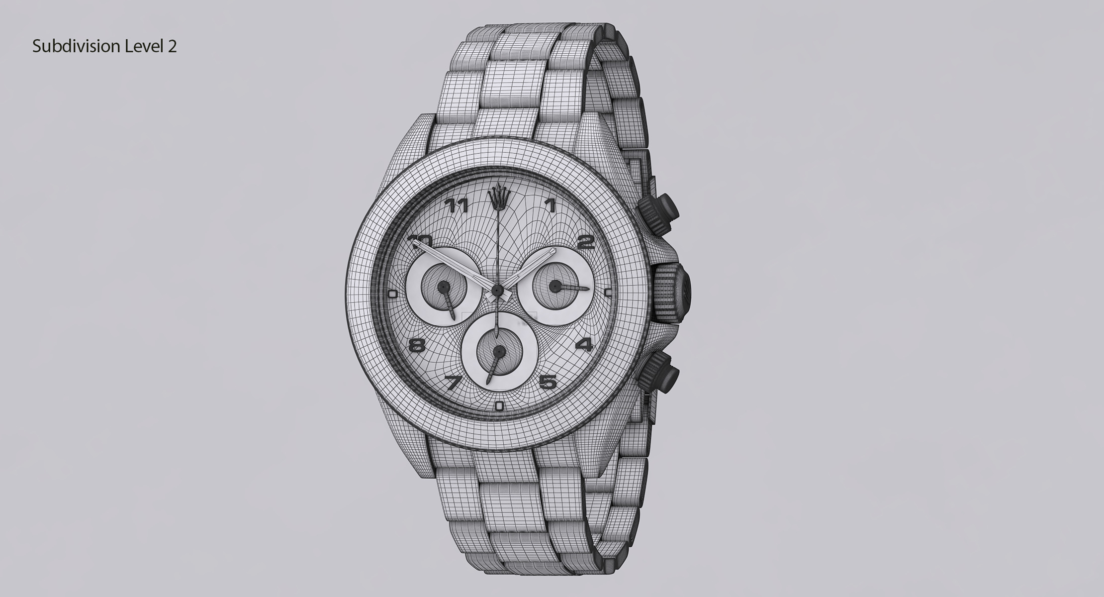 Rolex Oyster Perpetual Cosmograph Daytona model Low-poly 3D model_21