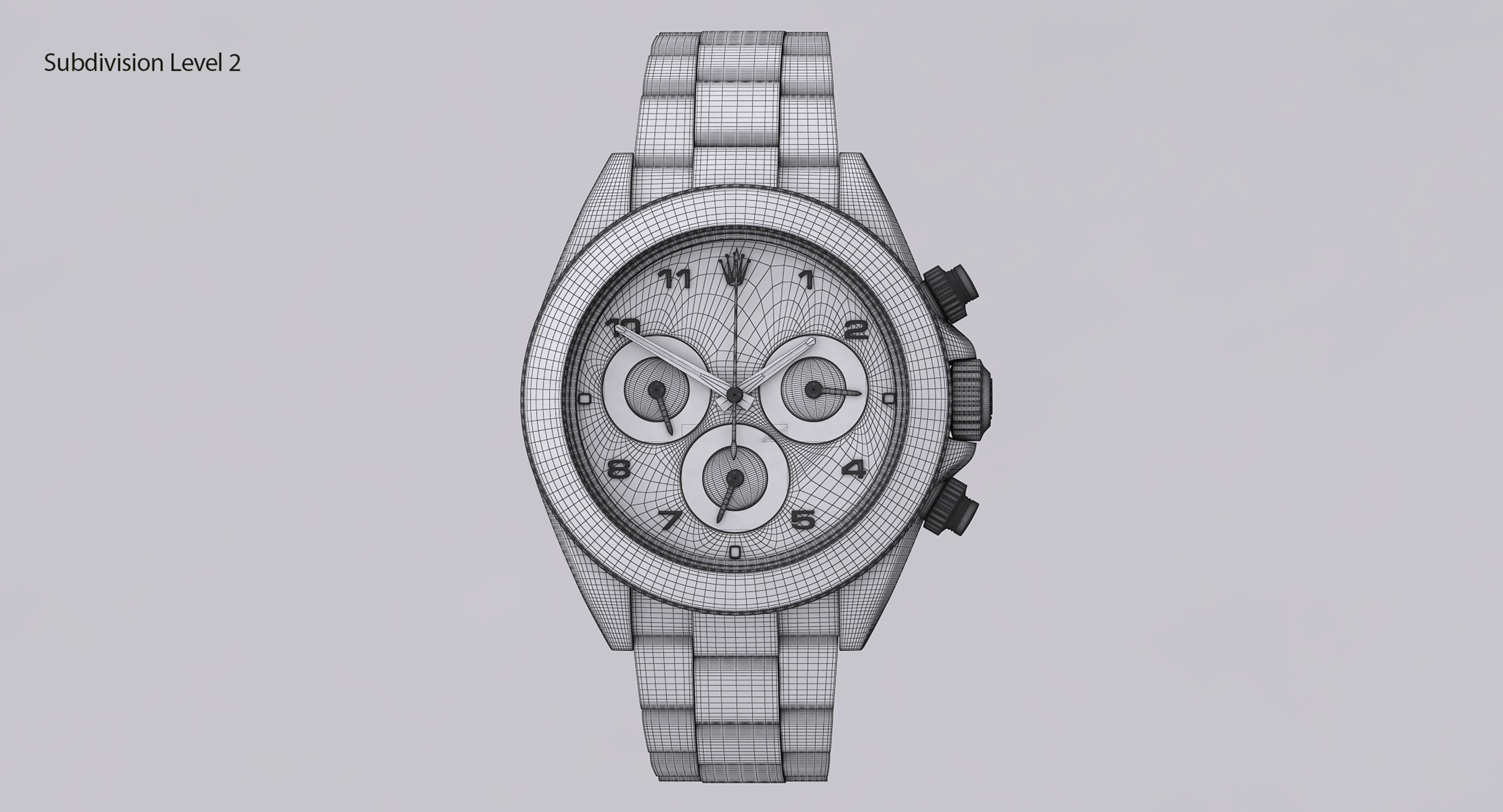 Rolex Oyster Perpetual Cosmograph Daytona model Low-poly 3D model_18