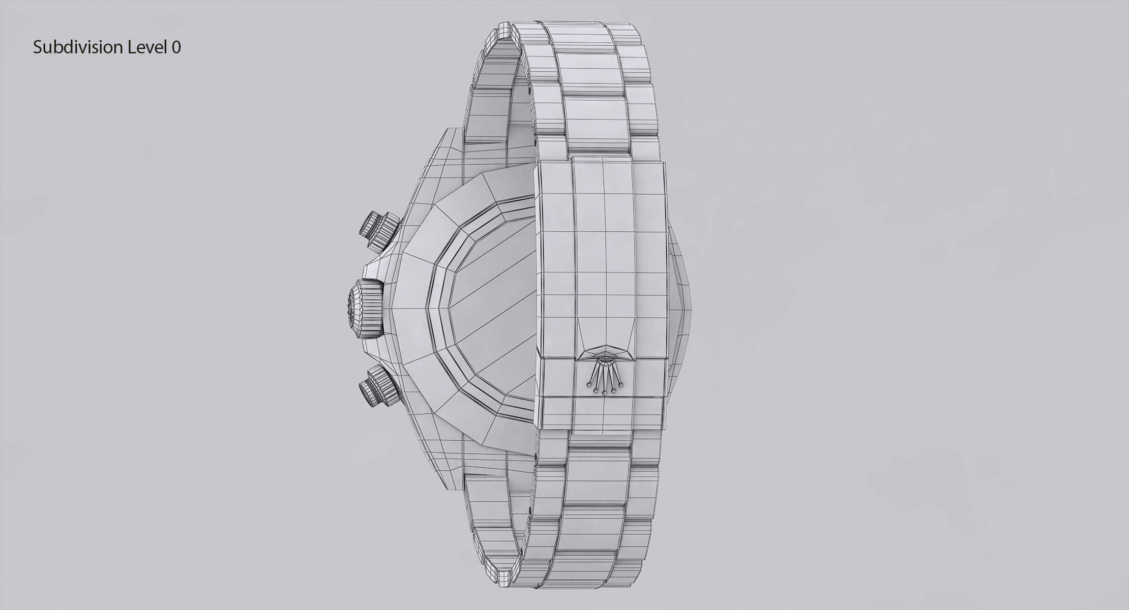 Rolex Oyster Perpetual Cosmograph Daytona model Low-poly 3D model_22