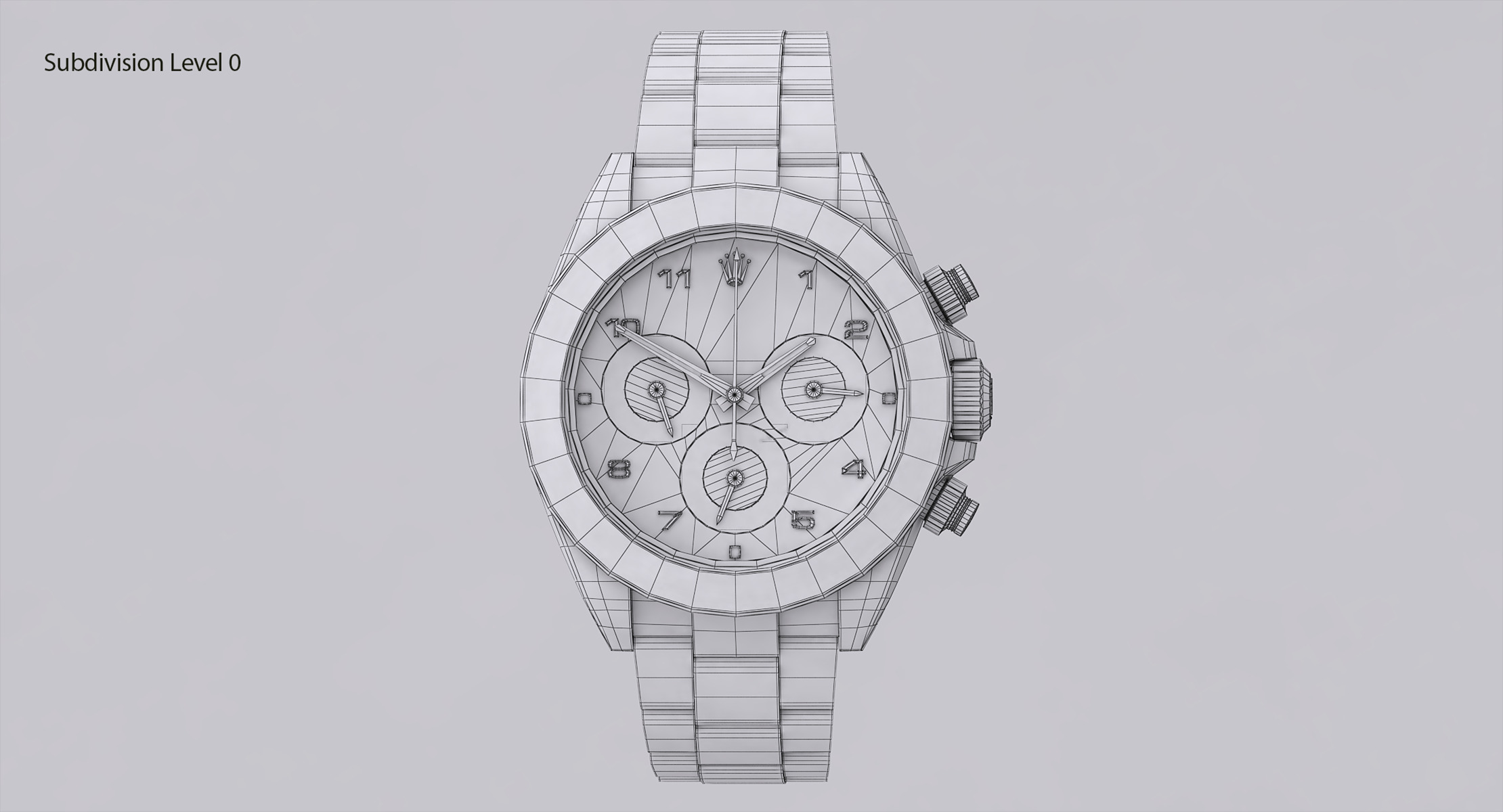 Rolex Oyster Perpetual Cosmograph Daytona model Low-poly 3D model_16
