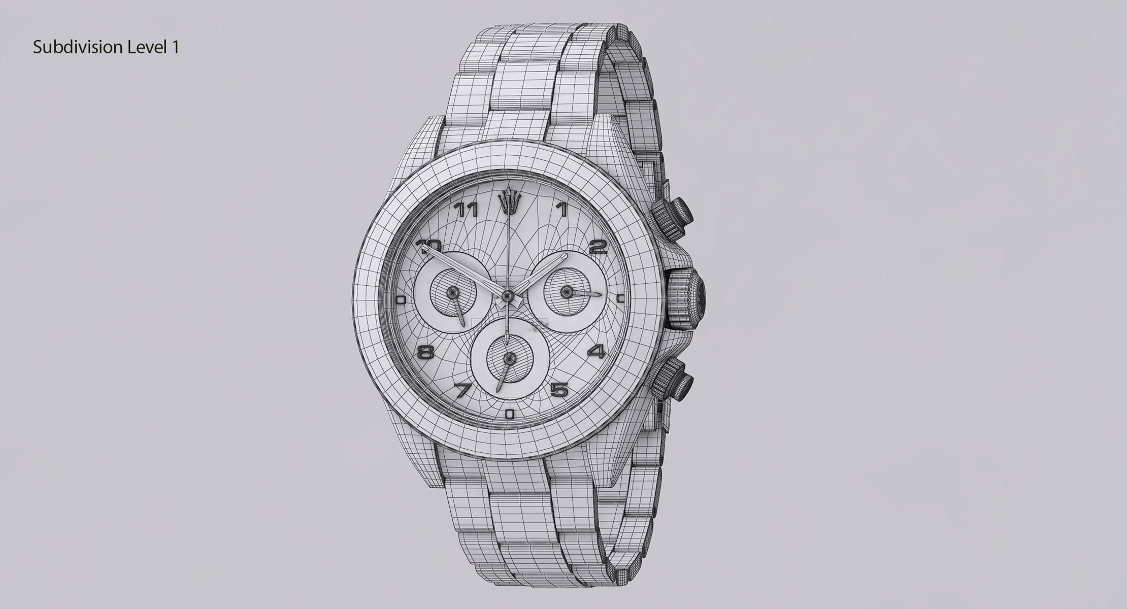 Rolex Oyster Perpetual Cosmograph Daytona model Low-poly 3D model_20