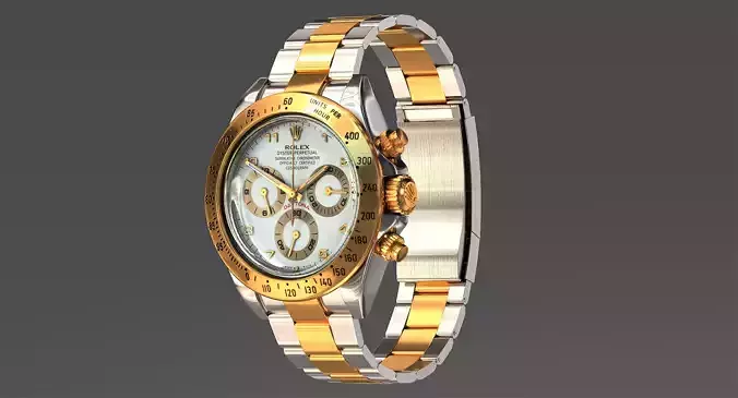 Rolex Oyster Perpetual Cosmograph Daytona model Low-poly 3D model