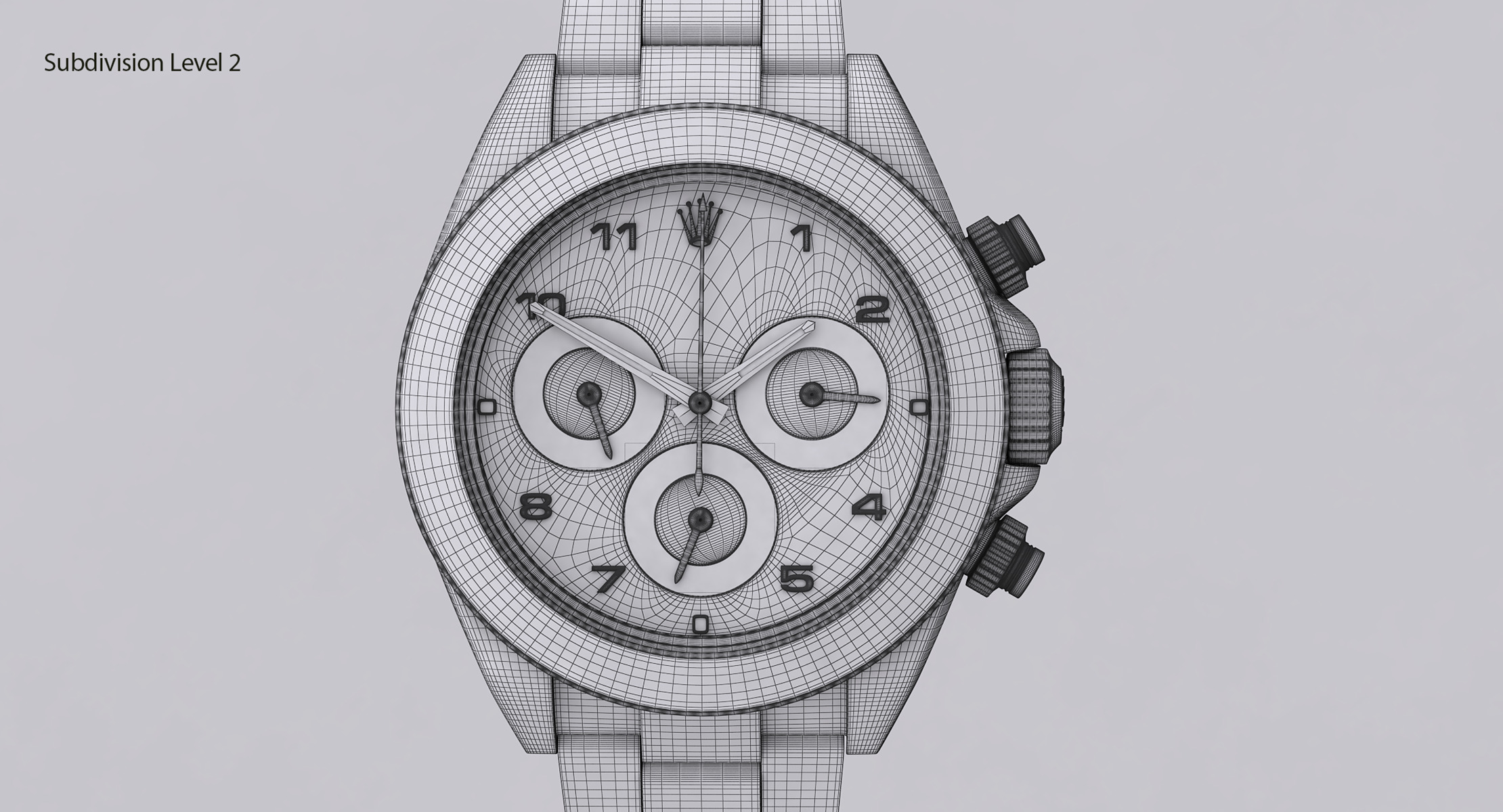 Rolex Oyster Perpetual Cosmograph Daytona model Low-poly 3D model_33