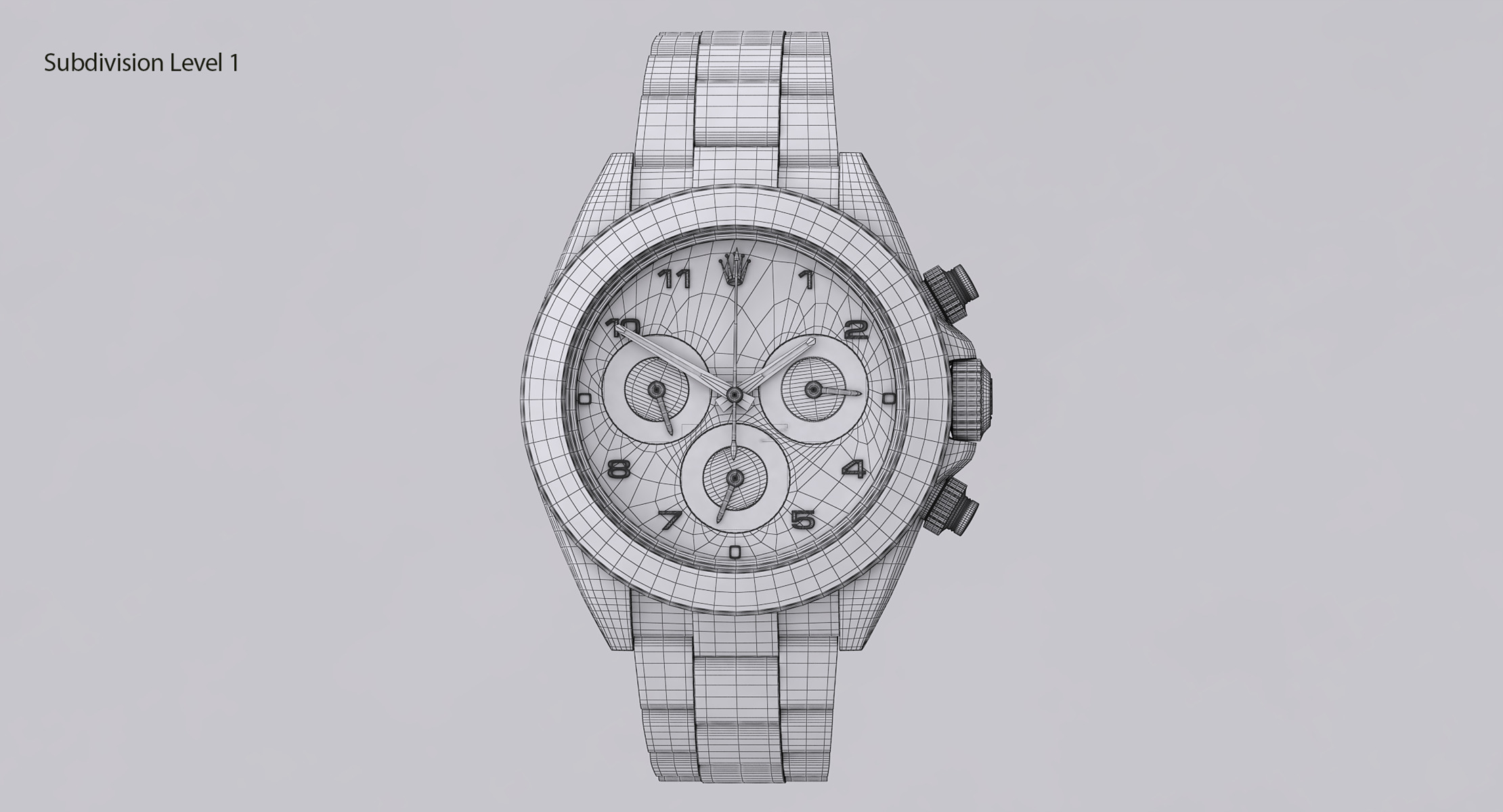 Rolex Oyster Perpetual Cosmograph Daytona model Low-poly 3D model_17