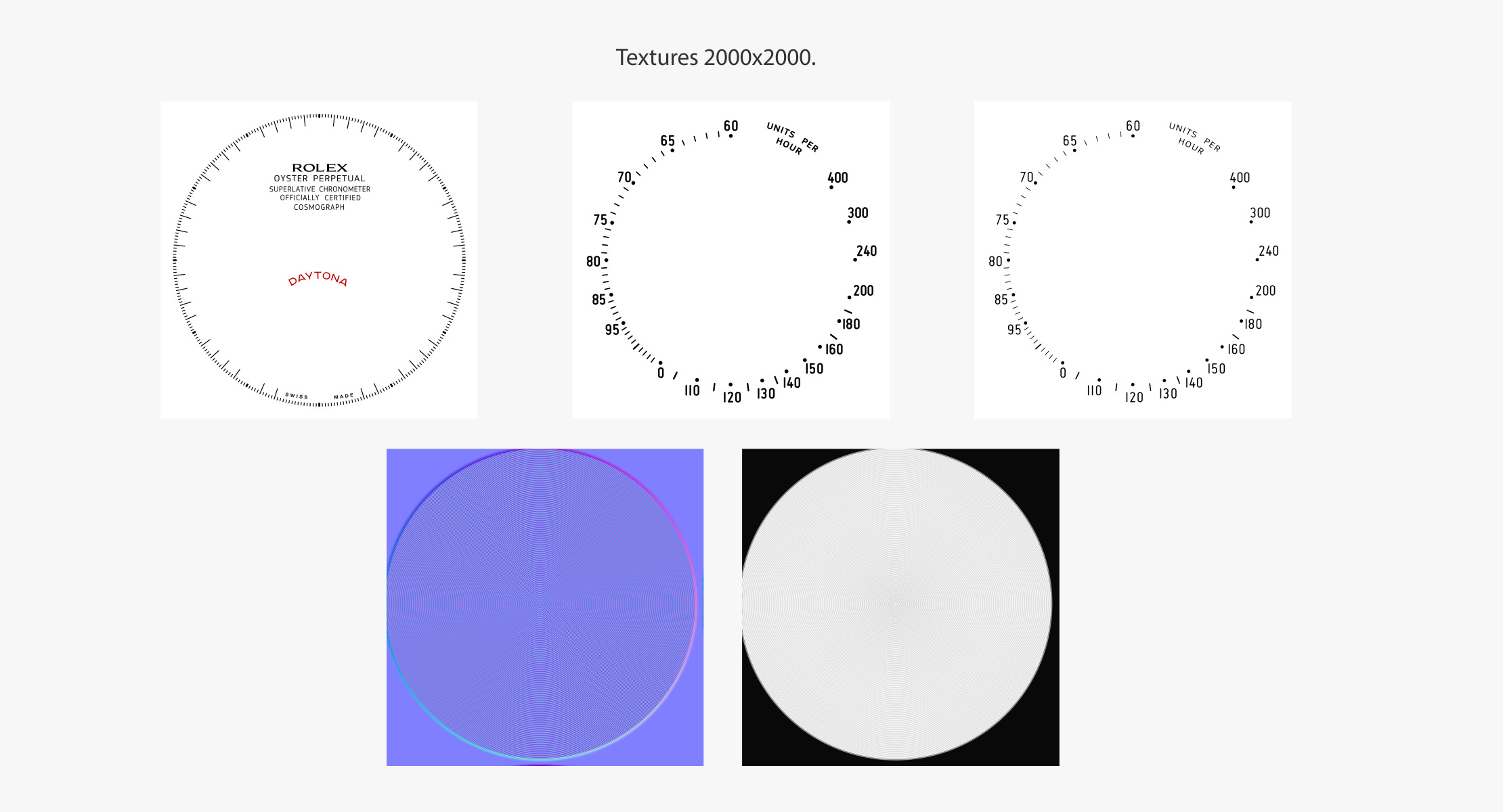 Rolex Oyster Perpetual Cosmograph Daytona model Low-poly 3D model_34