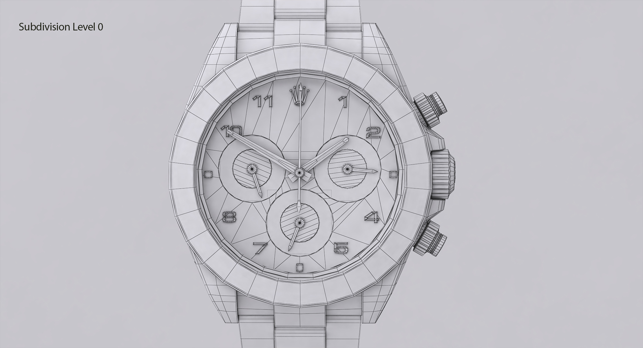 Rolex Oyster Perpetual Cosmograph Daytona model Low-poly 3D model_31