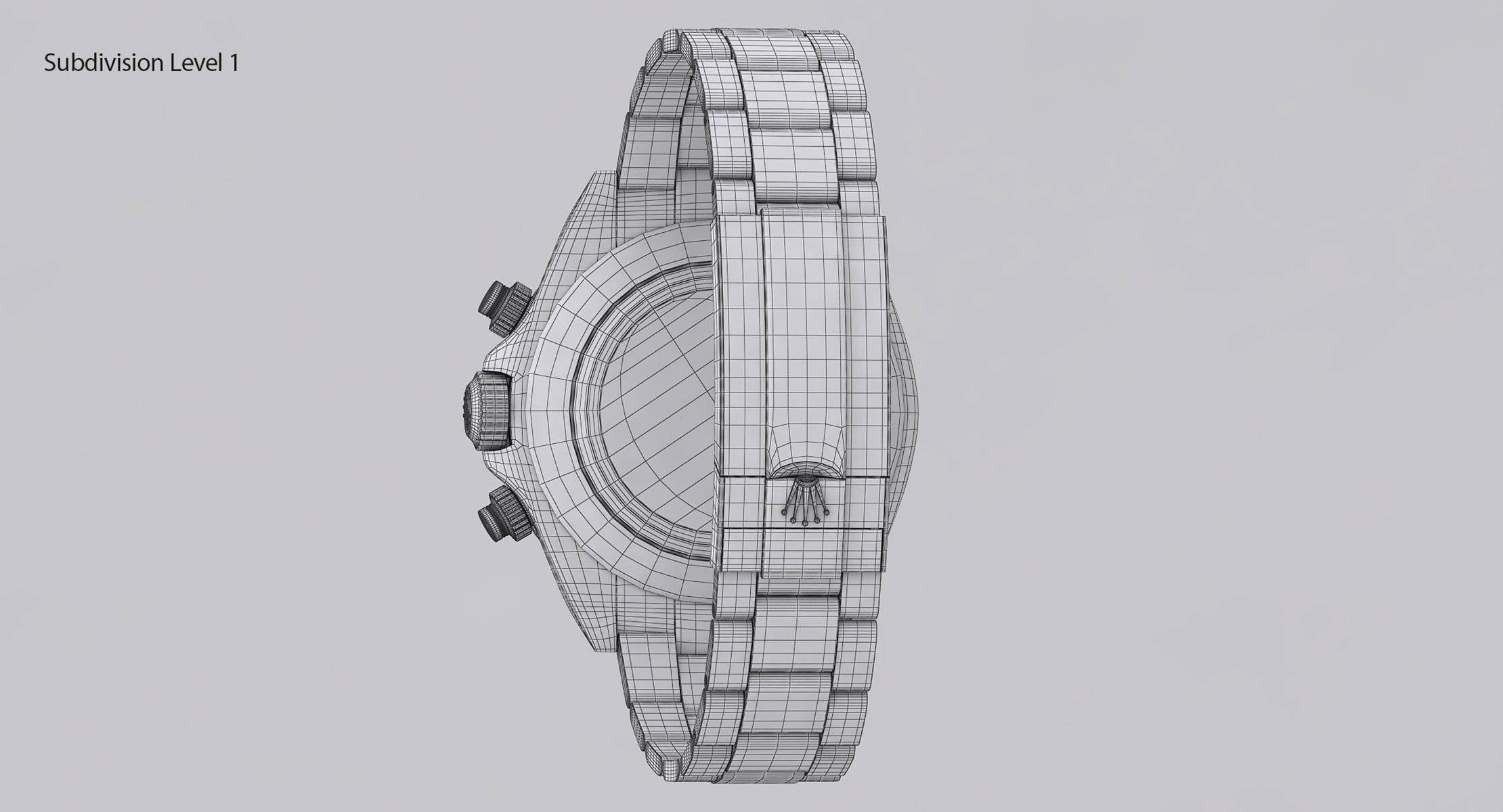 Rolex Oyster Perpetual Cosmograph Daytona model Low-poly 3D model_23