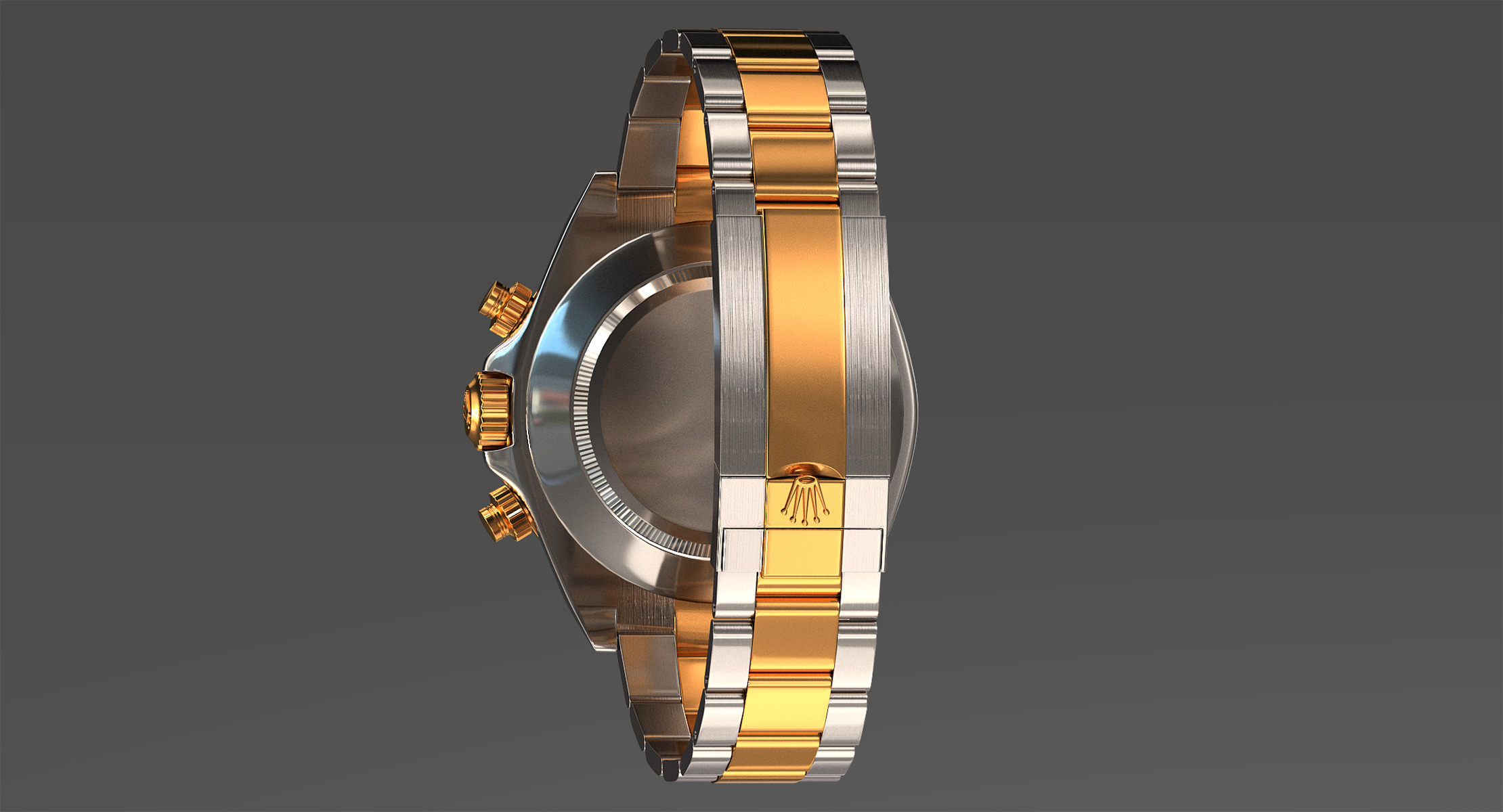 Rolex Oyster Perpetual Cosmograph Daytona model Low-poly 3D model_8