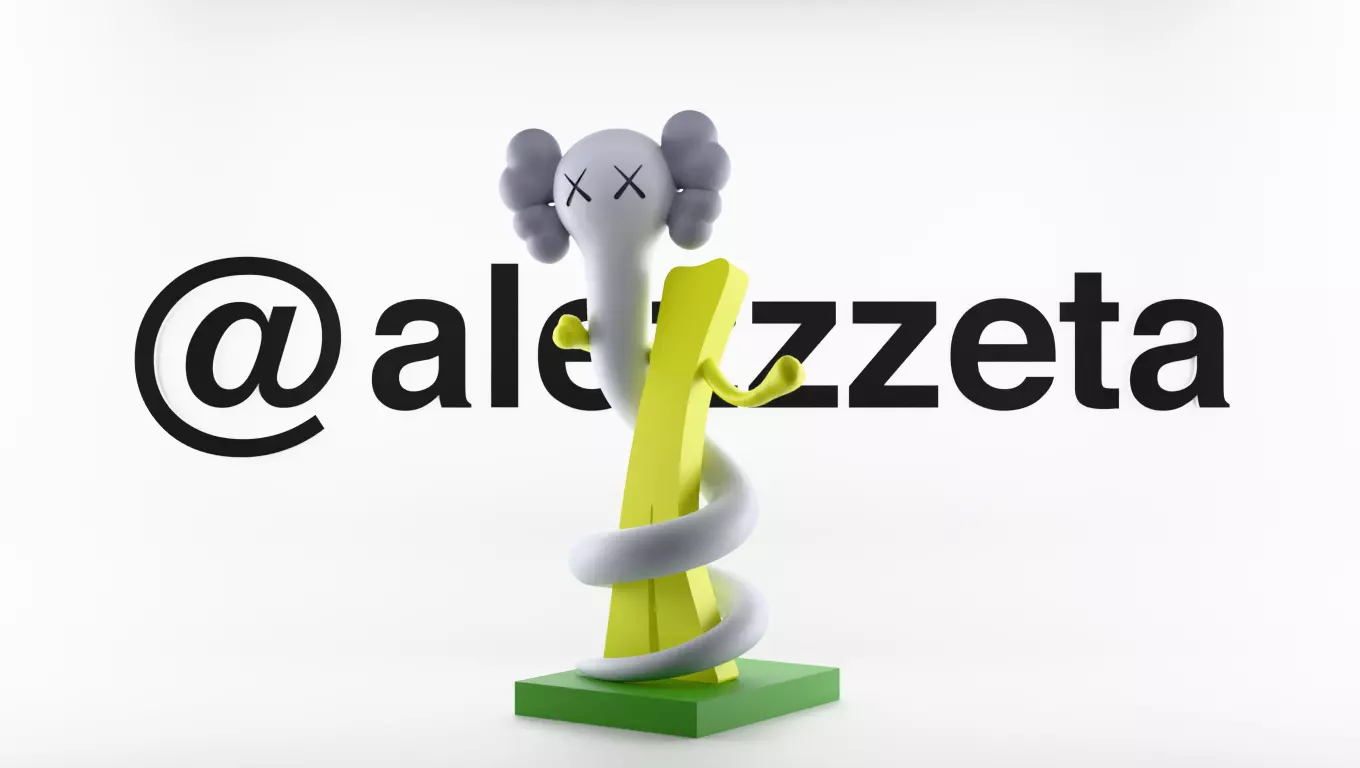 Kaws Born To Bend Textured Low-poly 3D model_0