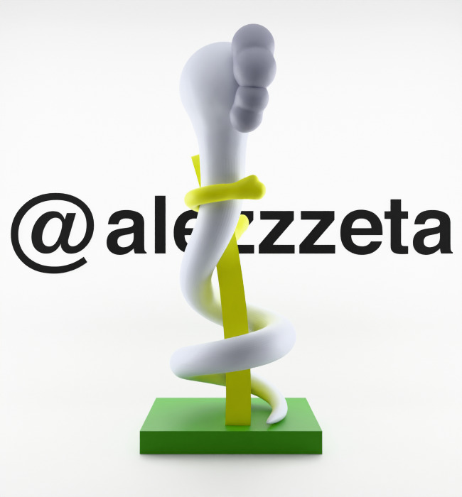 Kaws Born To Bend Textured Low-poly 3D model_28