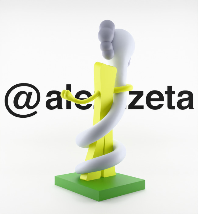 Kaws Born To Bend Textured Low-poly 3D model_15