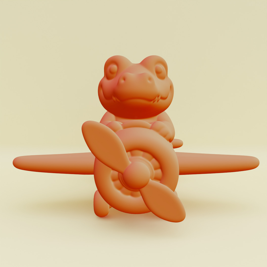 Baby Bombardino Crocodilo Italian brainrot Printable 3D print model_1