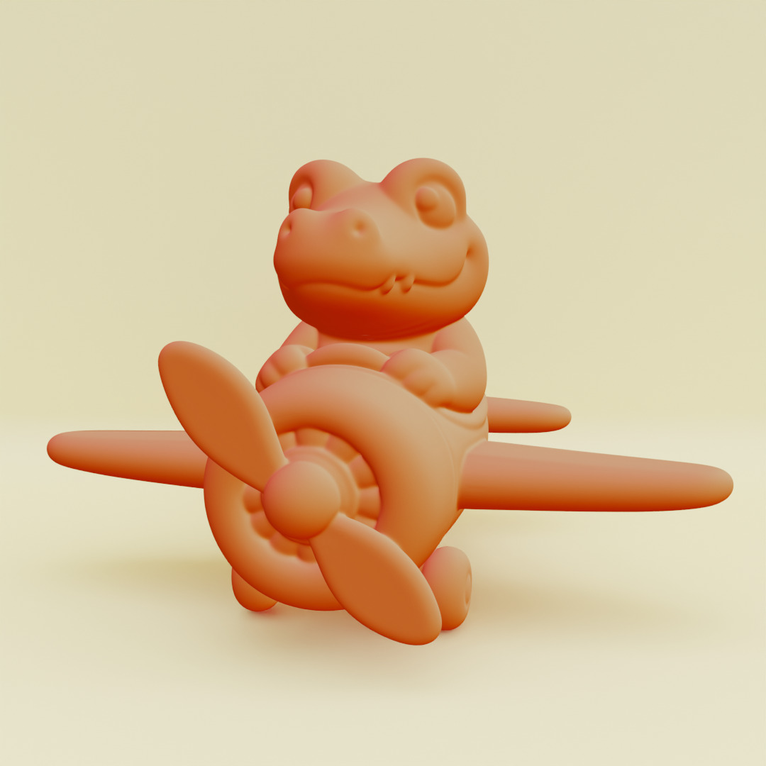 Baby Bombardino Crocodilo Italian brainrot Printable 3D print model_2