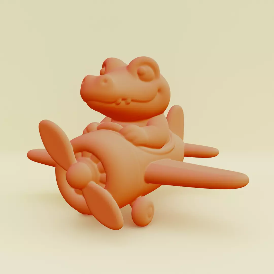 Baby Bombardino Crocodilo Italian brainrot Printable 3D print model_0