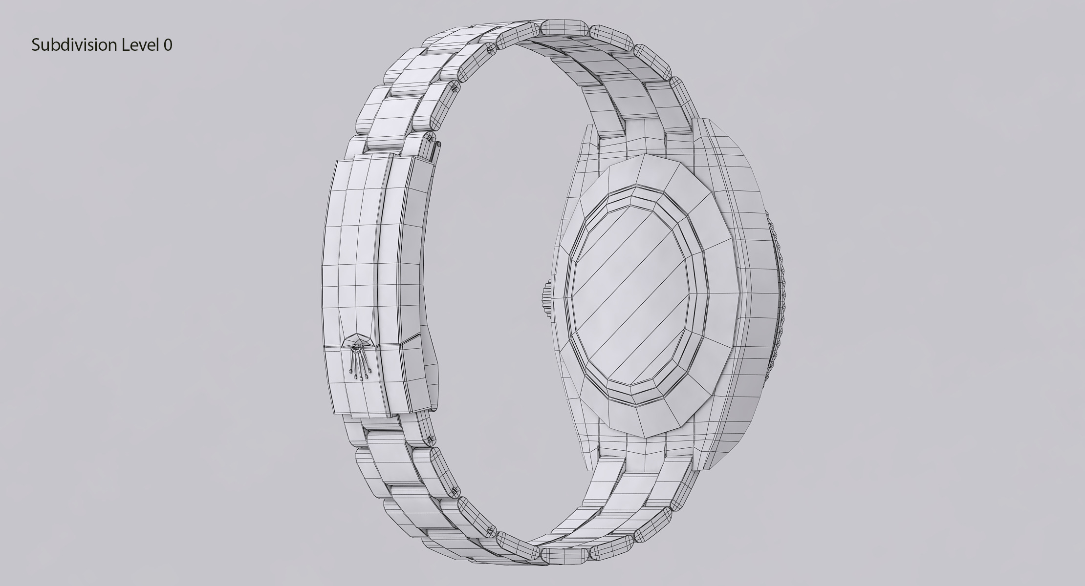 Rolex Oyster Perpetual Sky-Dweller Low-poly 3D model_17
