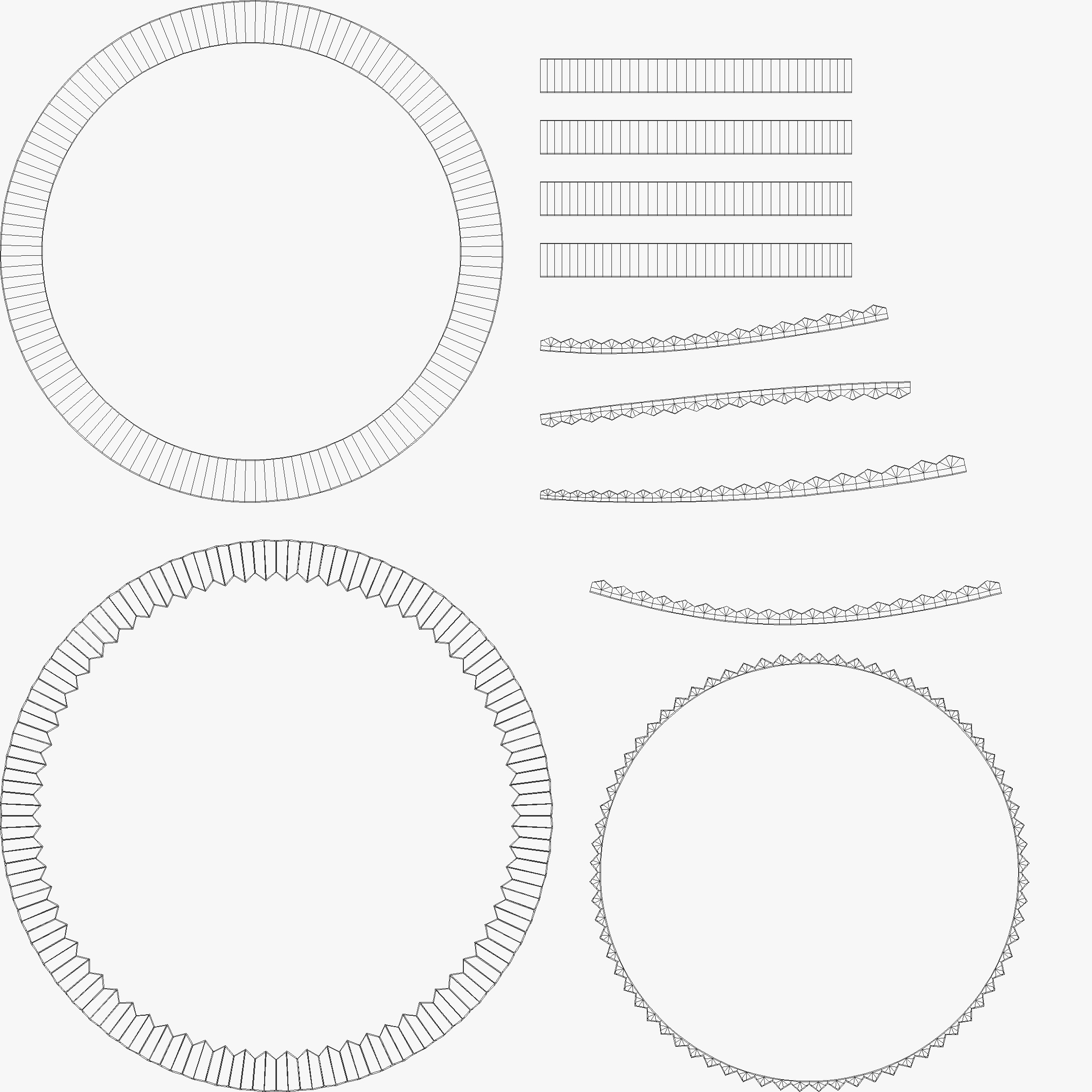 Rolex Oyster Perpetual Sky-Dweller Low-poly 3D model_32