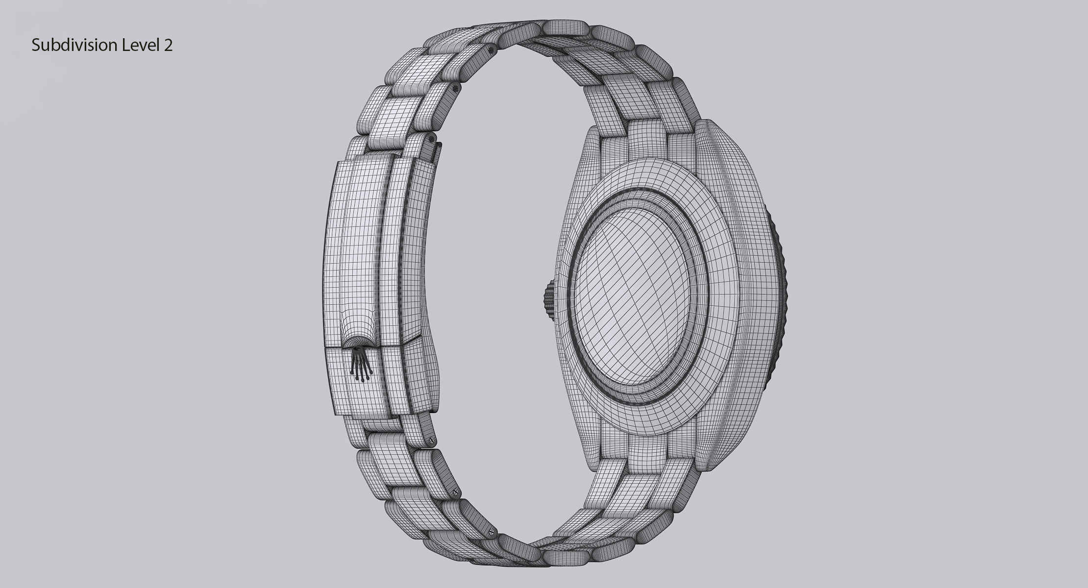 Rolex Oyster Perpetual Sky-Dweller Low-poly 3D model_19