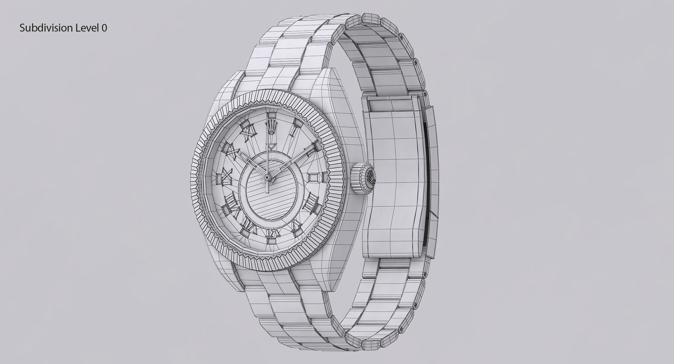 Rolex Oyster Perpetual Sky-Dweller Low-poly 3D model_23