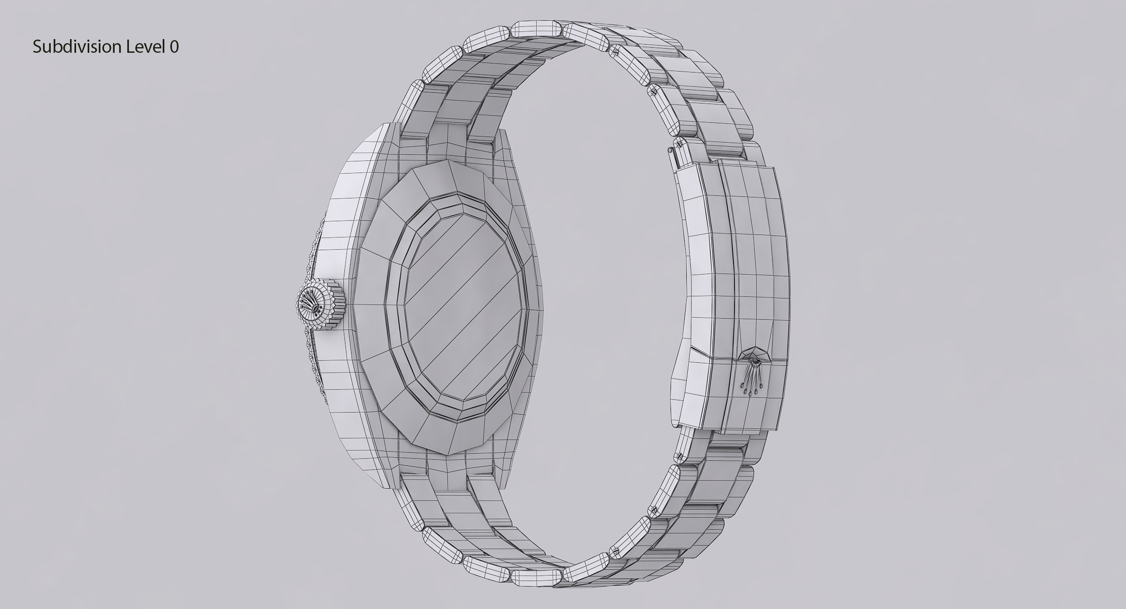 Rolex Oyster Perpetual Sky-Dweller Low-poly 3D model_11