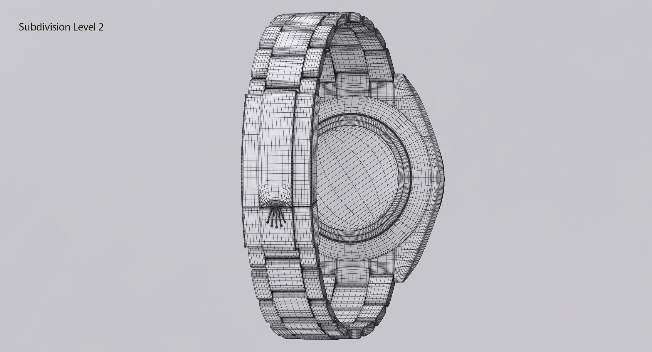 Rolex Oyster Perpetual Sky-Dweller Low-poly 3D model_16