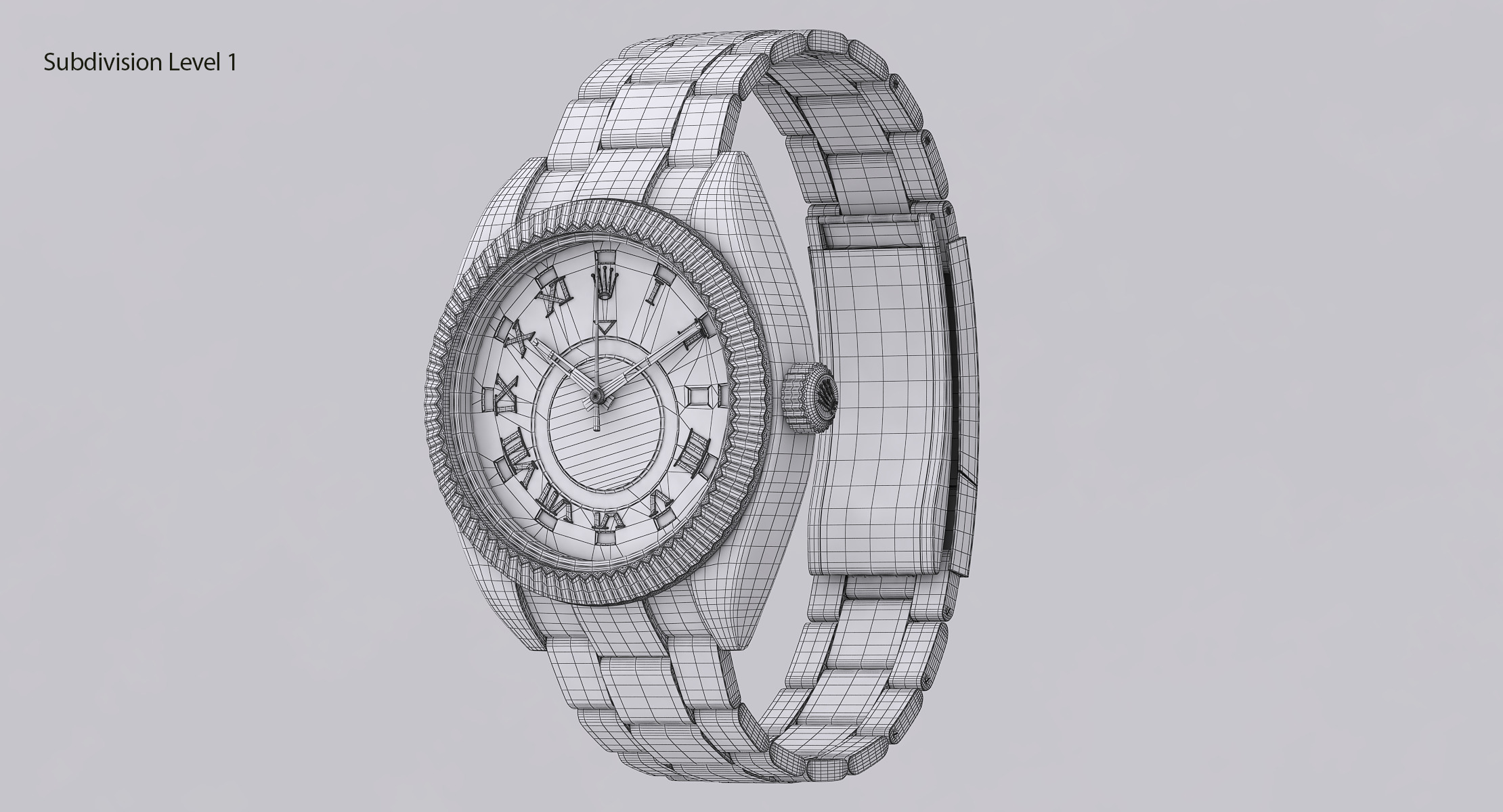 Rolex Oyster Perpetual Sky-Dweller Low-poly 3D model_24