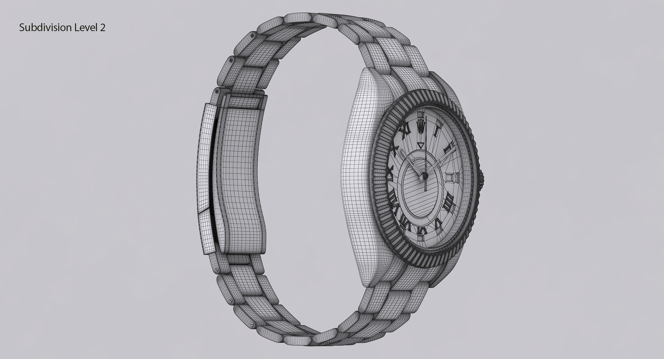 Rolex Oyster Perpetual Sky-Dweller Low-poly 3D model_22