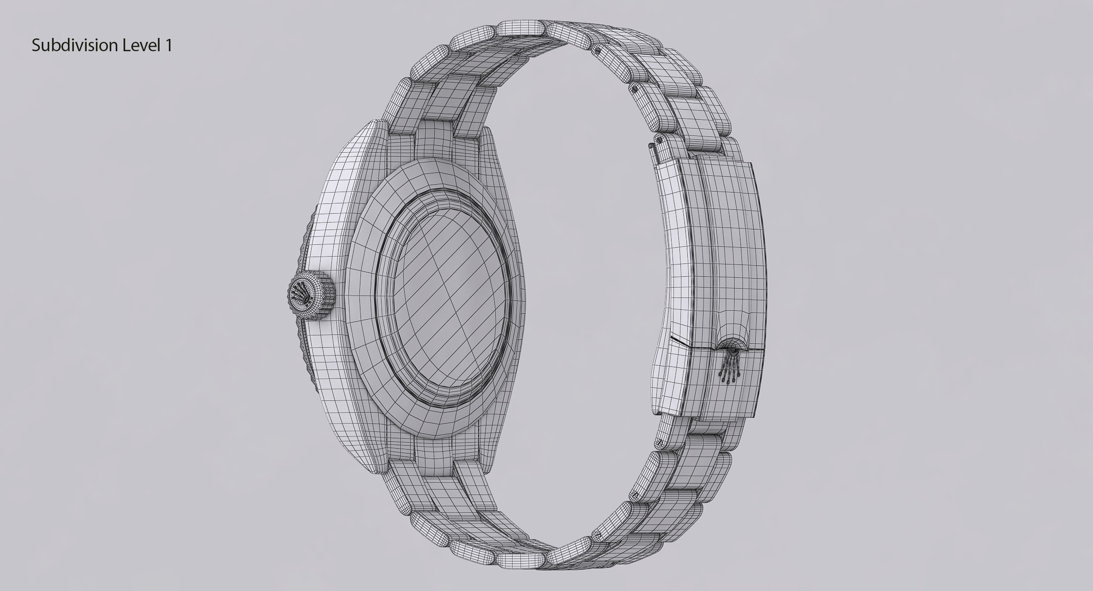 Rolex Oyster Perpetual Sky-Dweller Low-poly 3D model_12