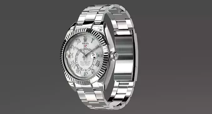 Rolex Oyster Perpetual Sky-Dweller Low-poly 3D model