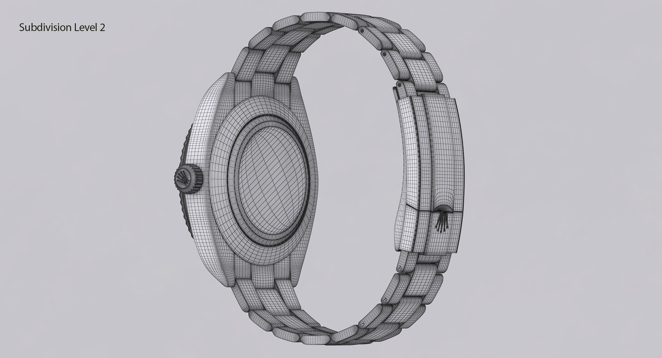 Rolex Oyster Perpetual Sky-Dweller Low-poly 3D model_13