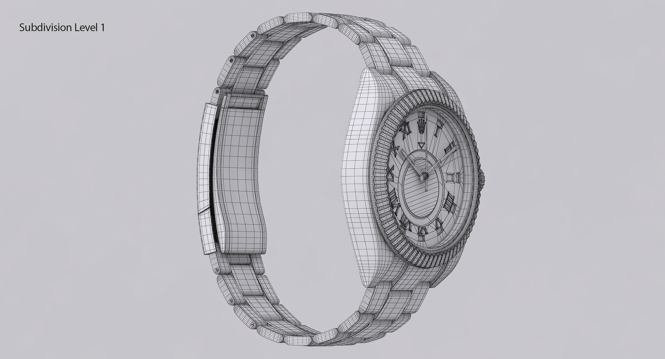 Rolex Oyster Perpetual Sky-Dweller Low-poly 3D model_21