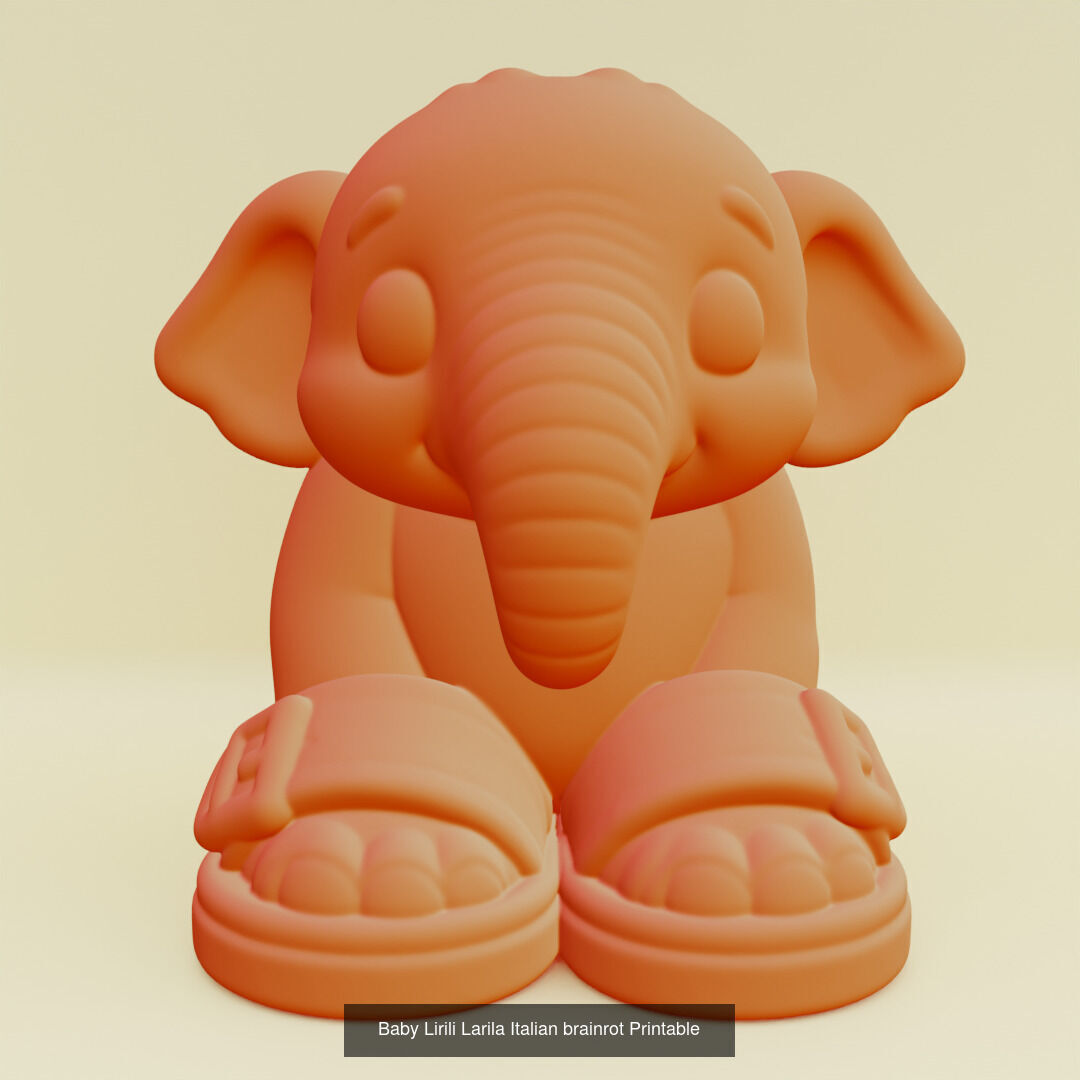Baby Italian brainrot Characters Printable 3D Model Collection_9