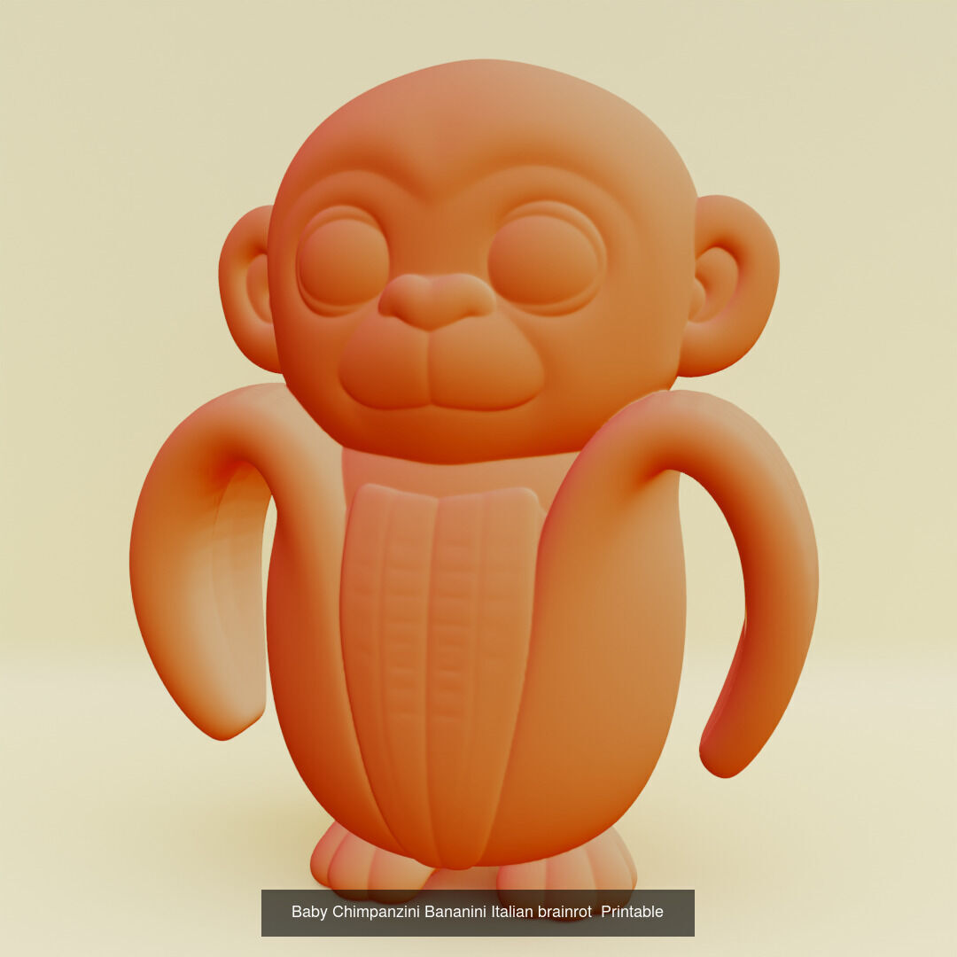 Baby Italian brainrot Characters Printable 3D Model Collection_6