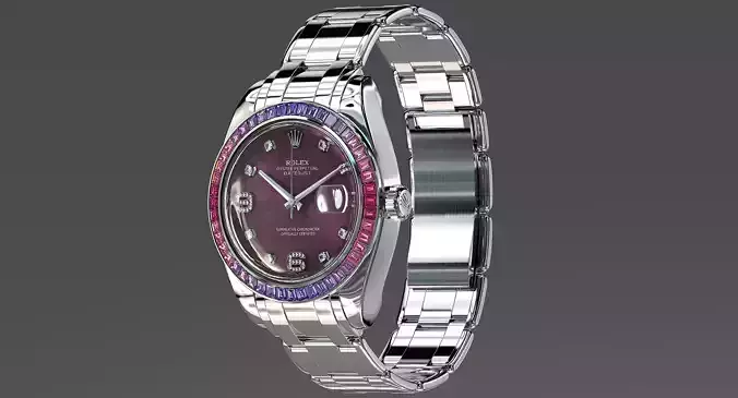 Rolex Oyster Perpetual Pearlmaster 39 Sapphire Low-poly 3D model