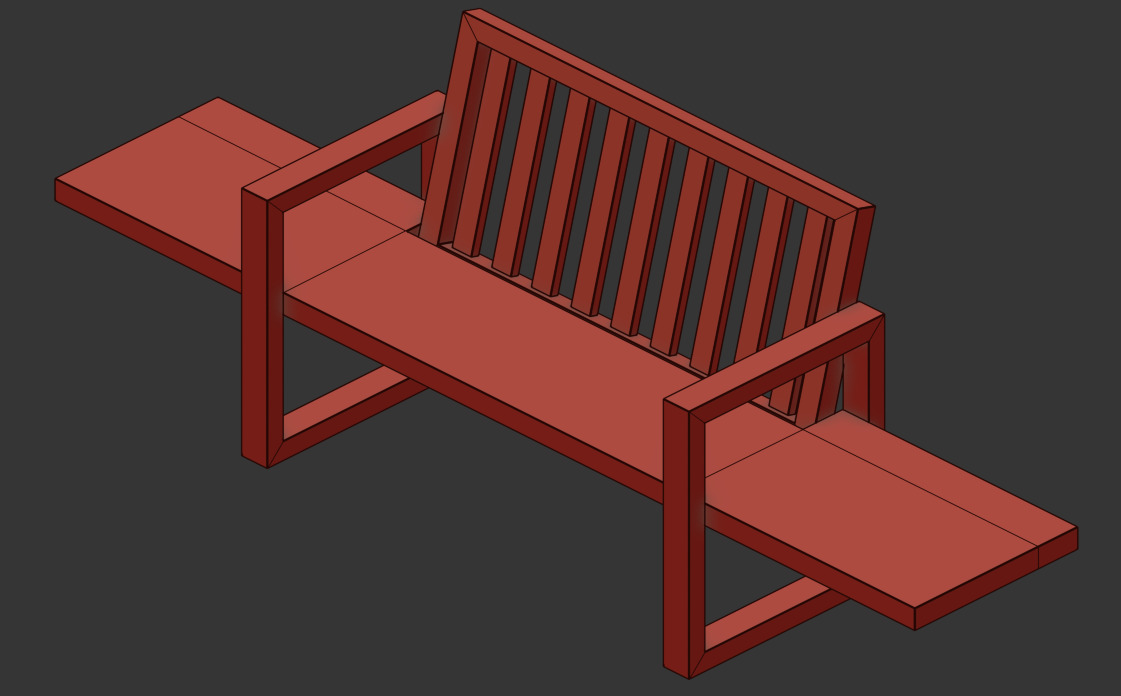 J BENCH 3D model_2