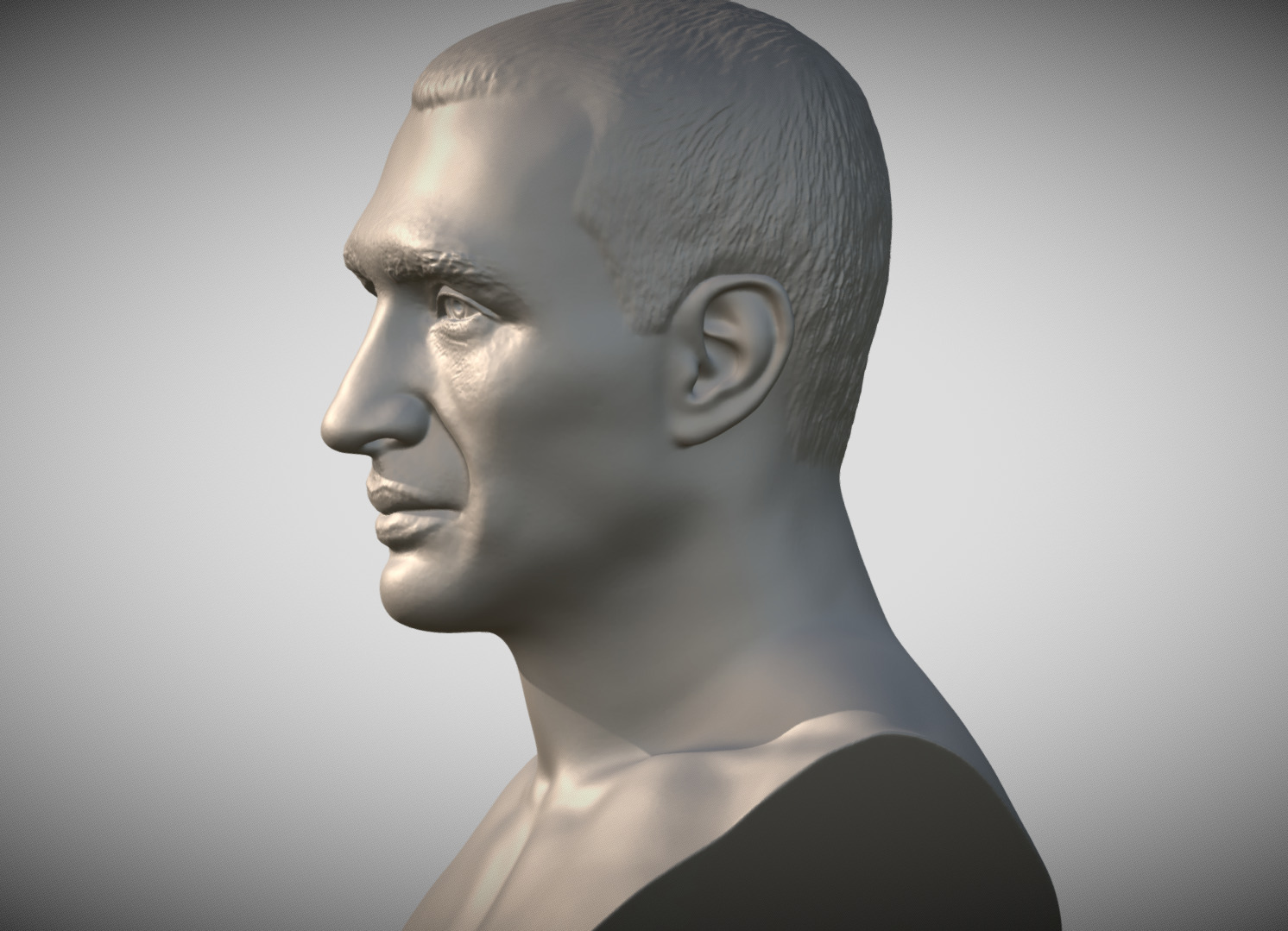 Wladimir Klitschko bust 3D print model_3