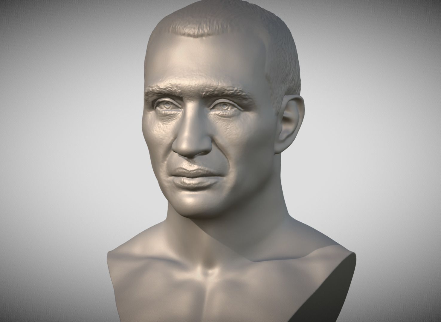 Wladimir Klitschko bust 3D print model_1