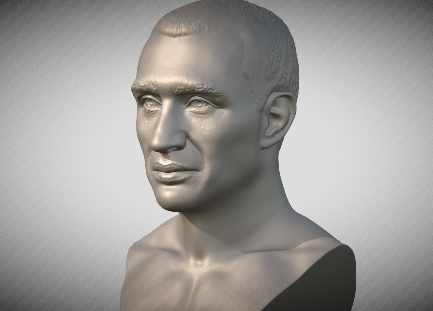 Wladimir Klitschko bust 3D print model_2