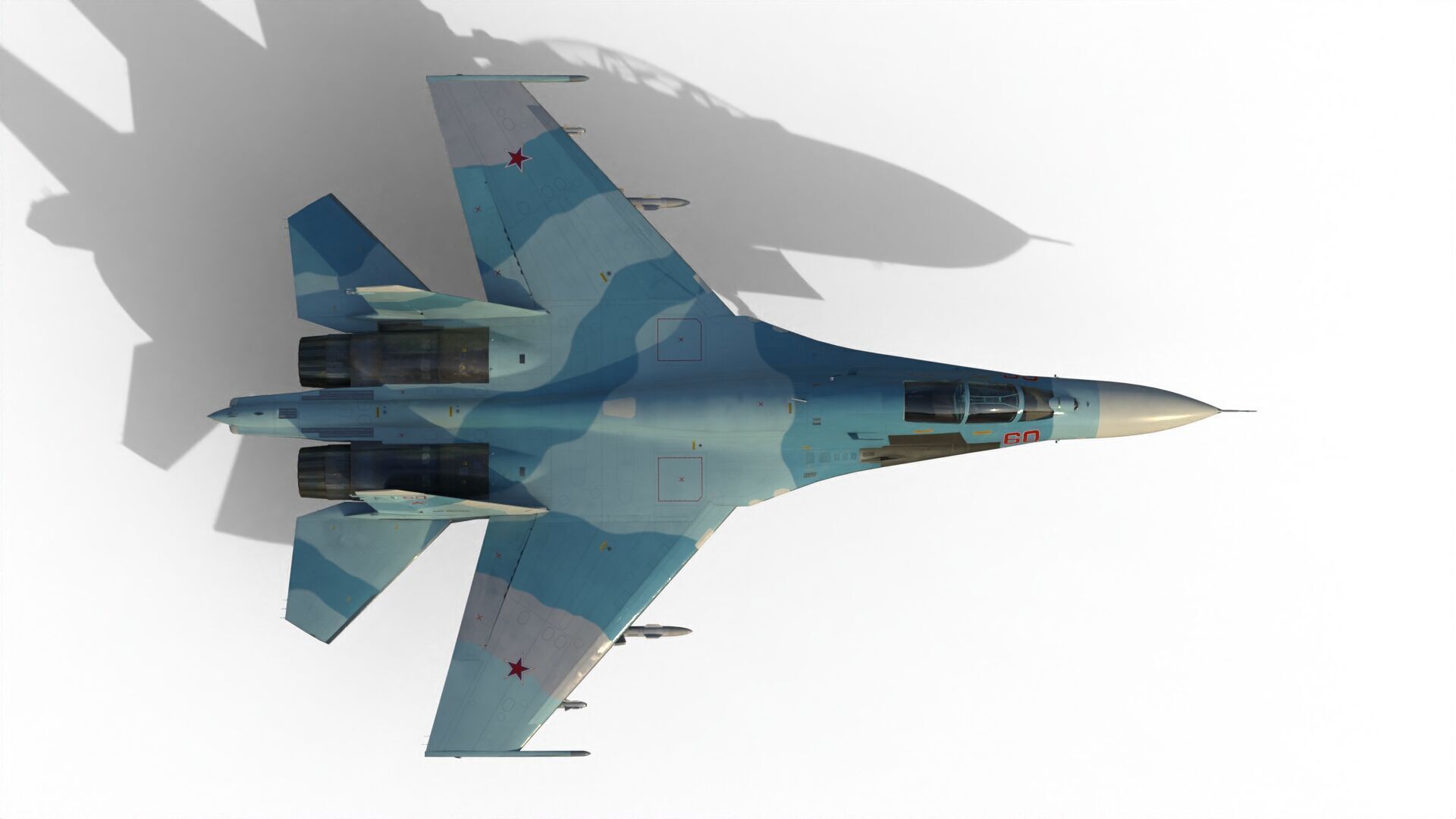 Su-27UB Flanker C 3D model_18