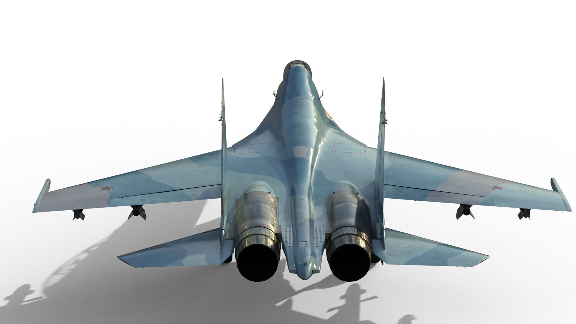 Su-27UB Flanker C 3D model_12