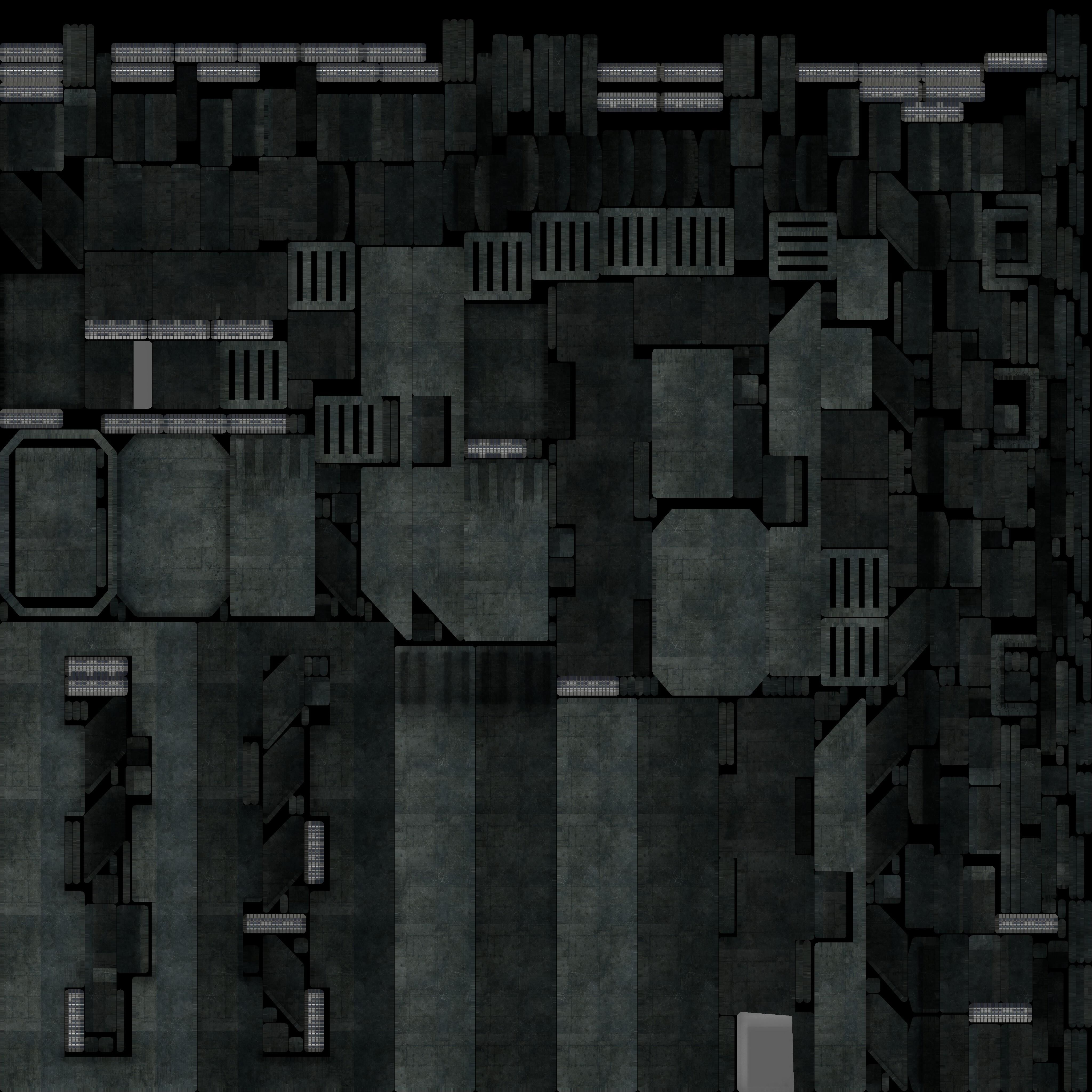 Sci-Fi Buildings Asset Pack High-Quality Modular Kit 3D model_27