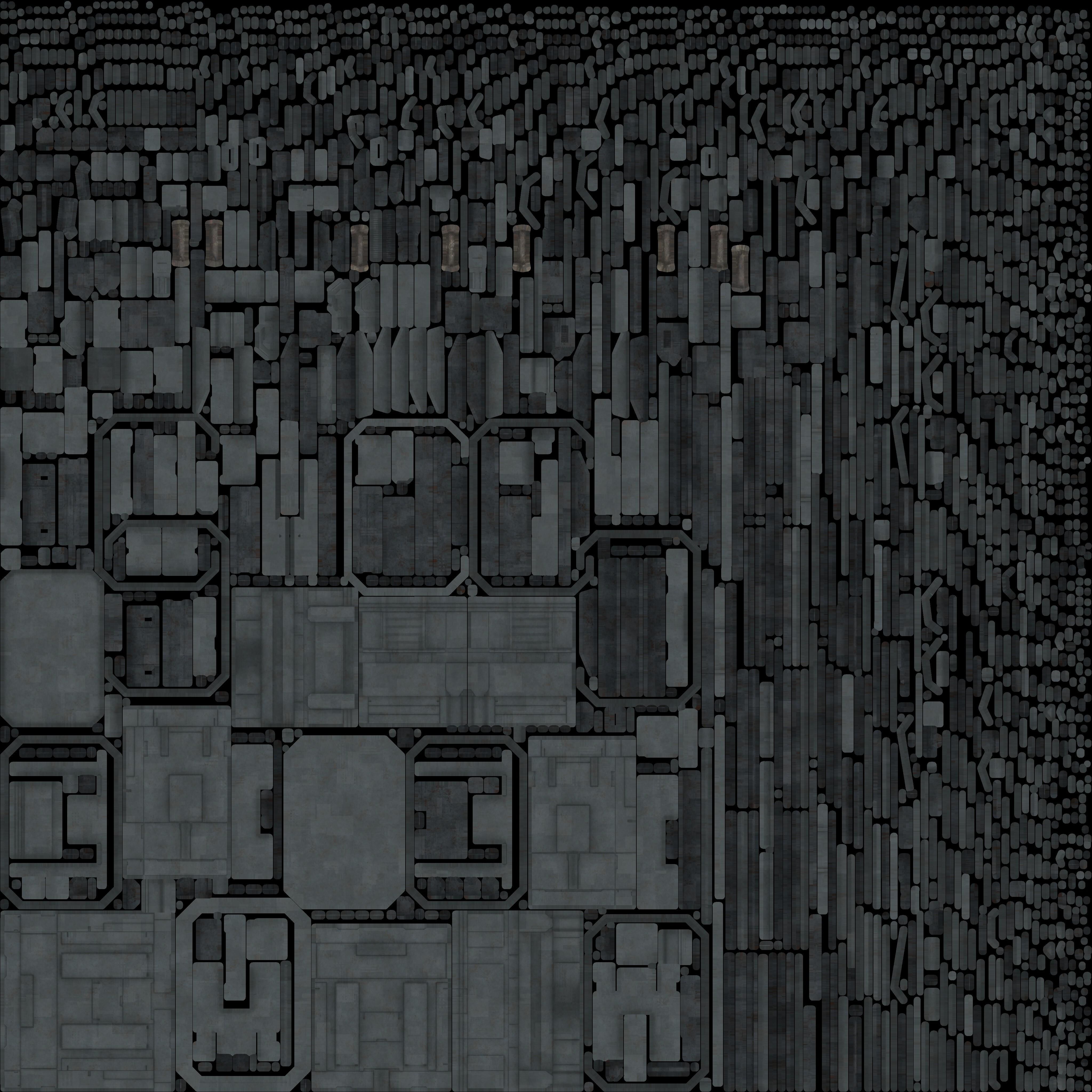 Sci-Fi Buildings Asset Pack High-Quality Modular Kit 3D model_10