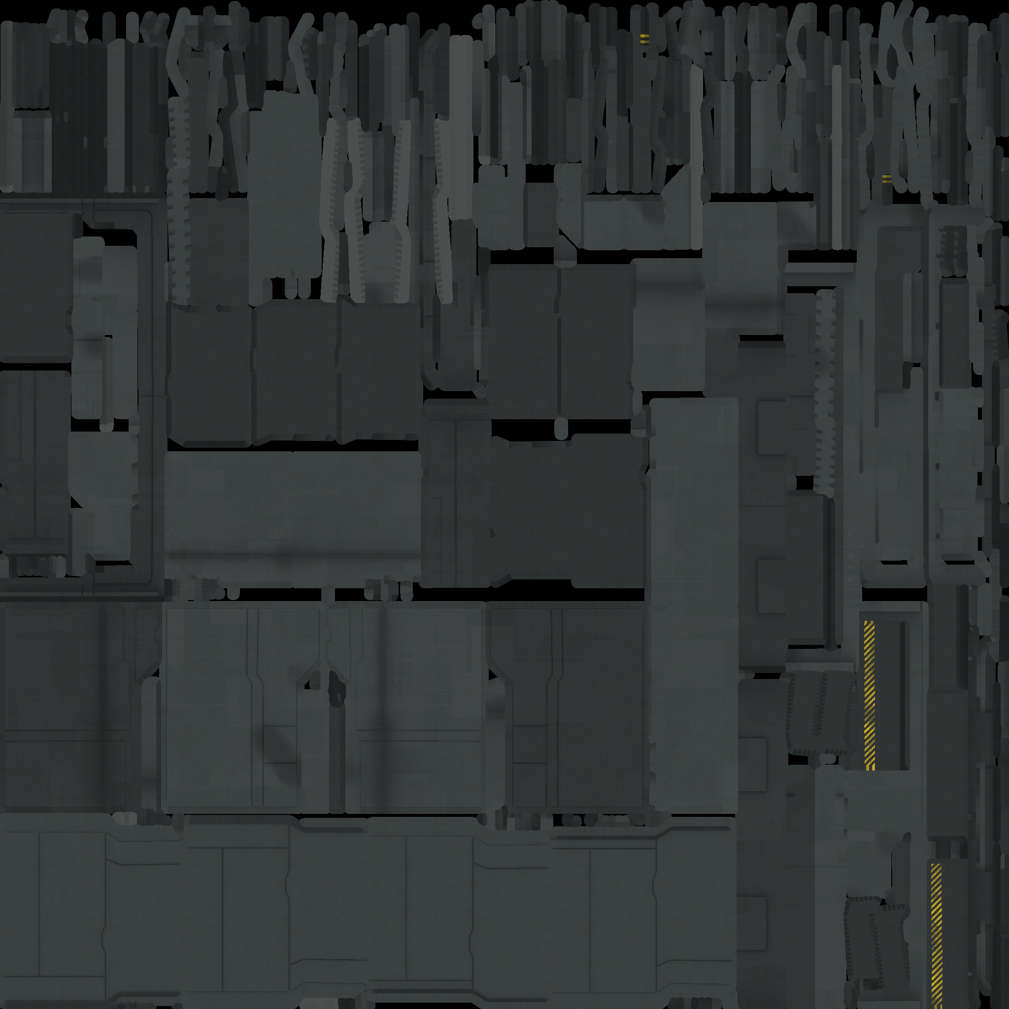 Sci-Fi Buildings Asset Pack High-Quality Modular Kit 3D model_16